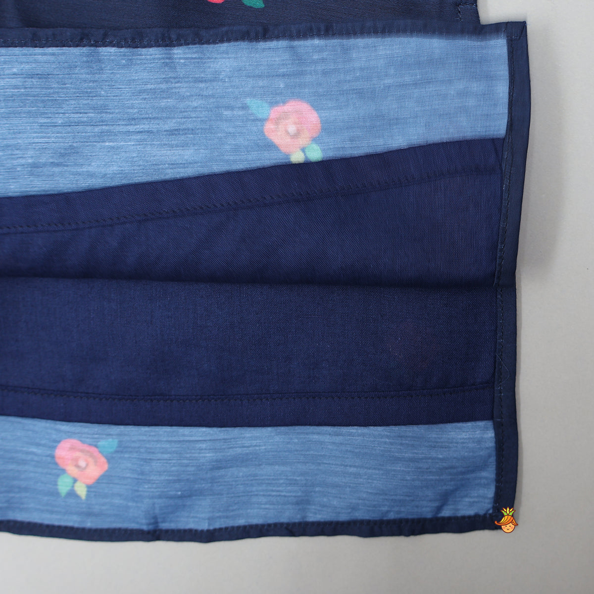 Tiny Floral Printed Kurta With Jacket And Pyjama