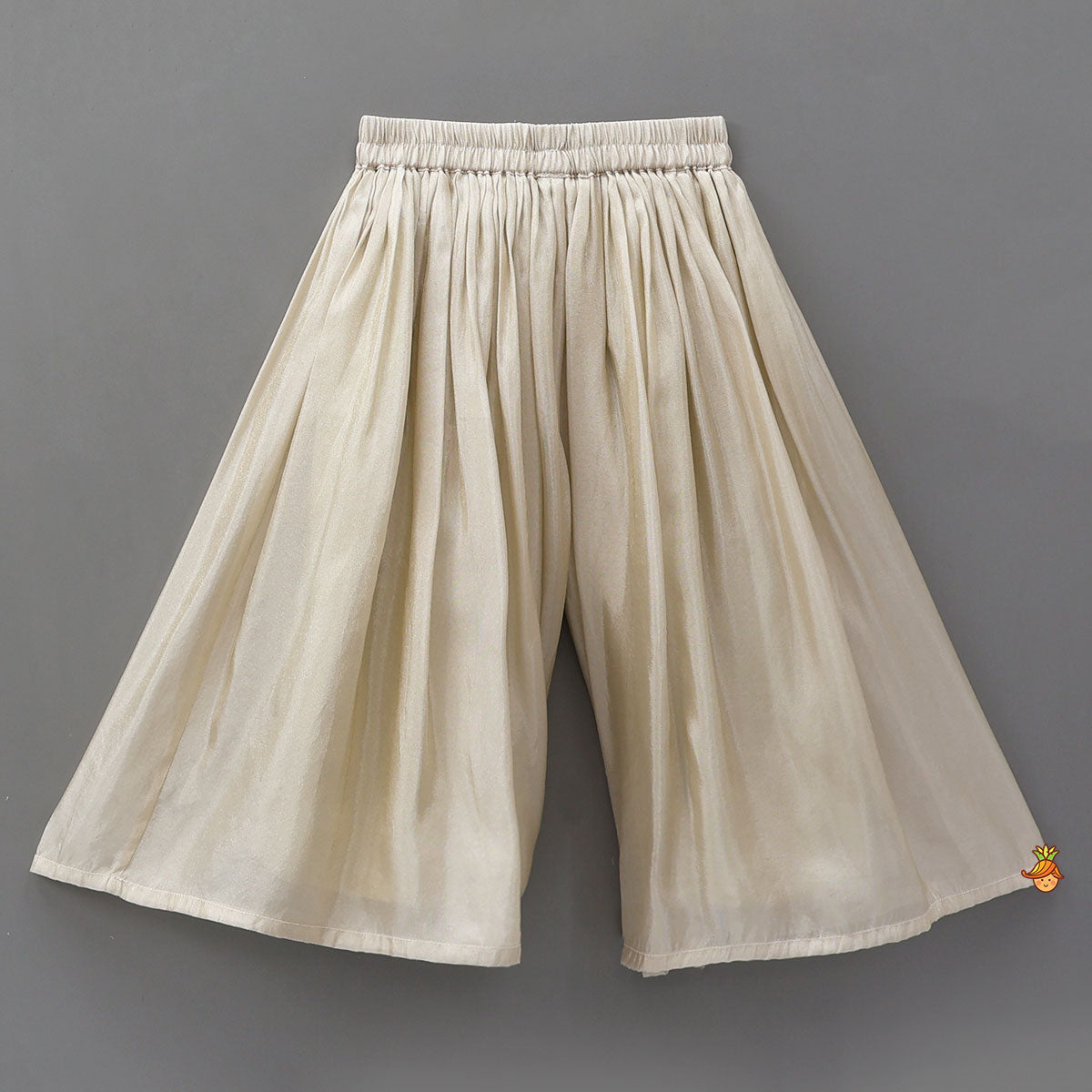 Exquisite Velvet Hand Embroidered Kurti With Shimmery Palazzo And Dupatta