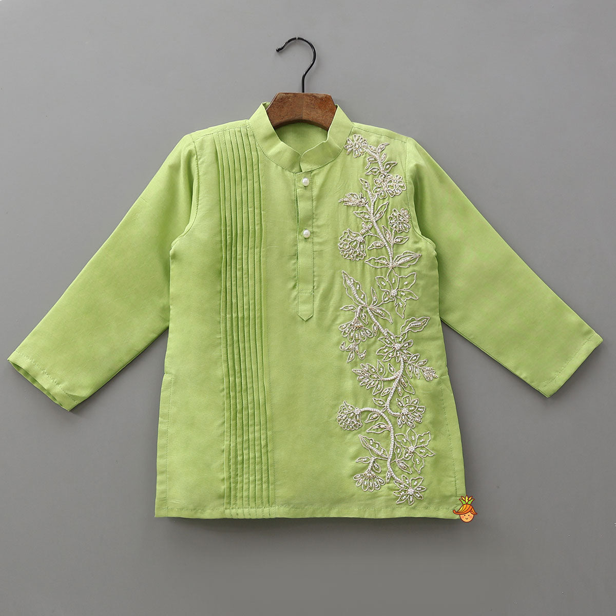 Pin Tuck Detail Kurta And Pyjama