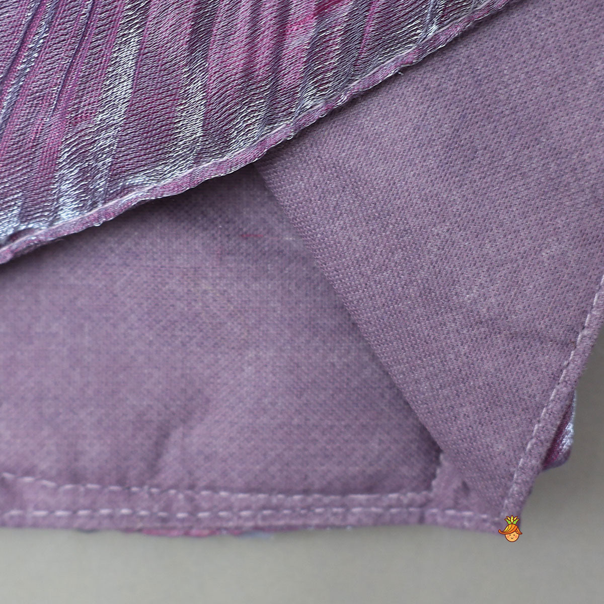 Beautiful Sequin One Shoulder Top With Crushed Layered Sheen Lehenga