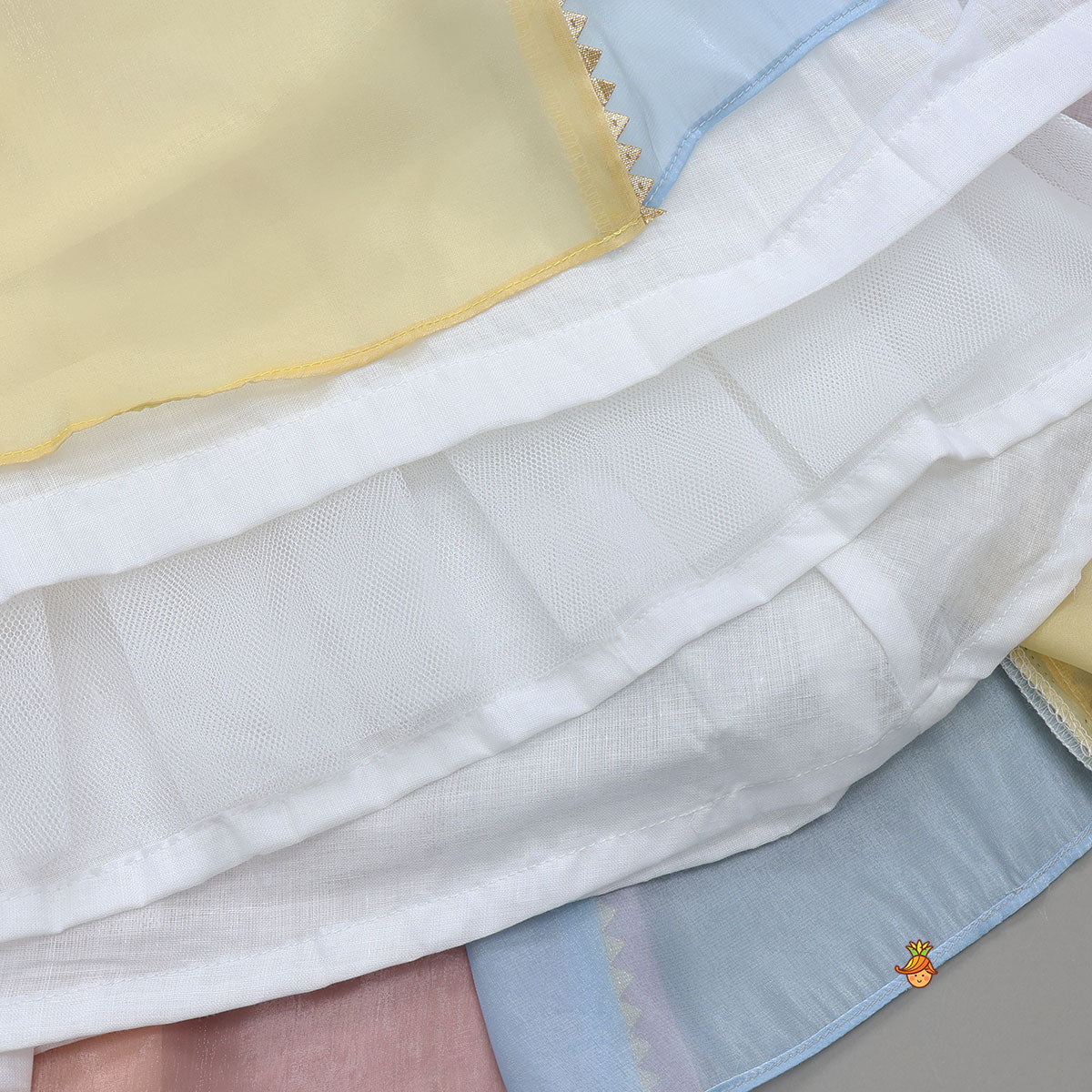 Adorable Sequined Halter Neck Top And Multicolour Shiny Lehenga