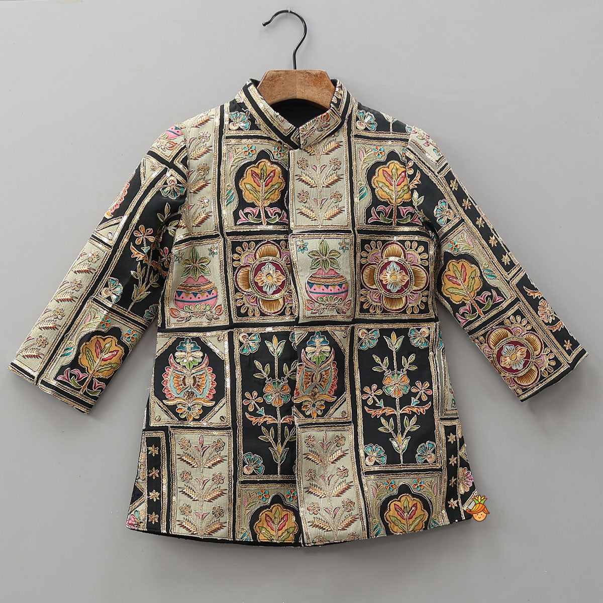 Charming Embroidered Sherwani With Pleated Patiala