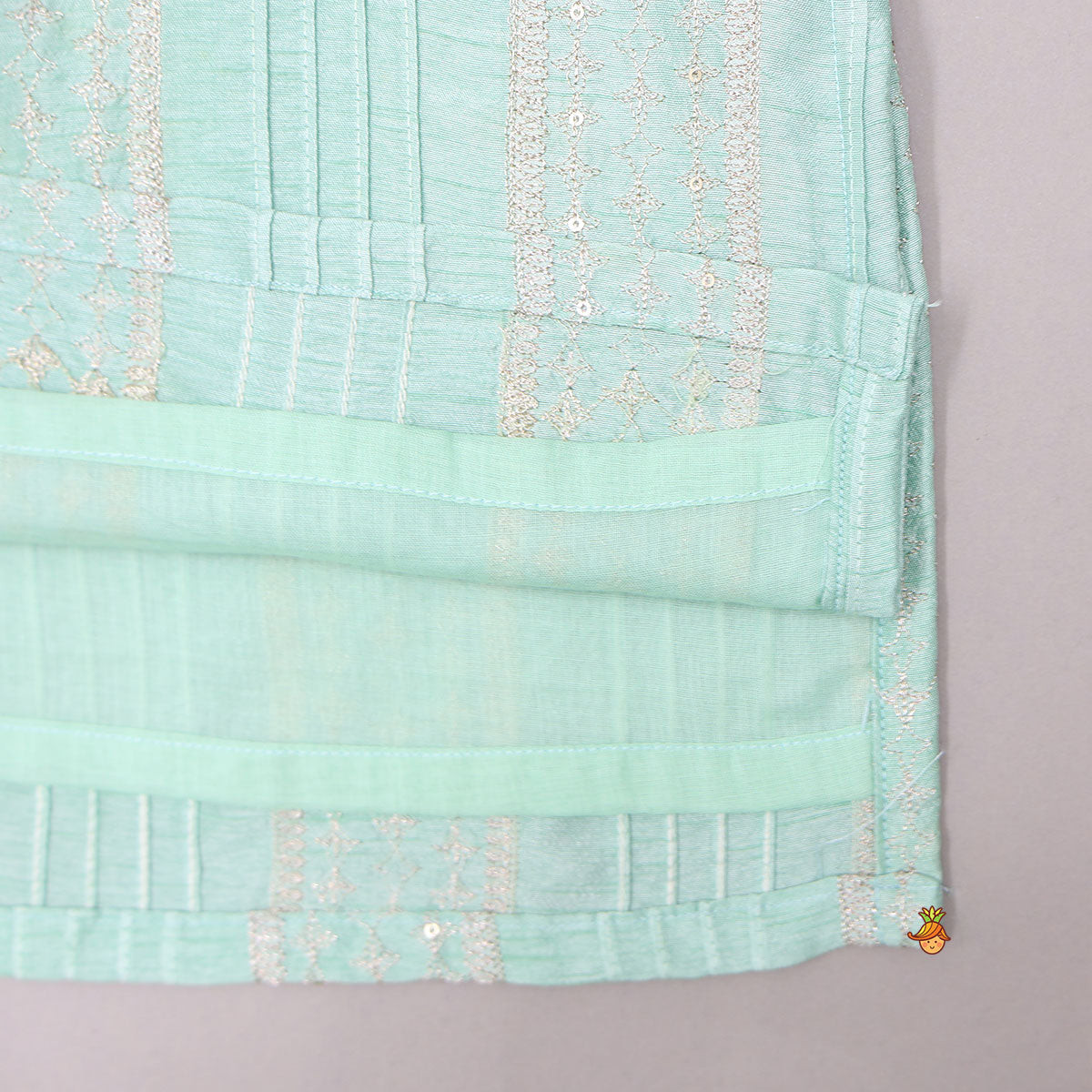 Pin-Tuck Embroidered Kurta With Pyjama