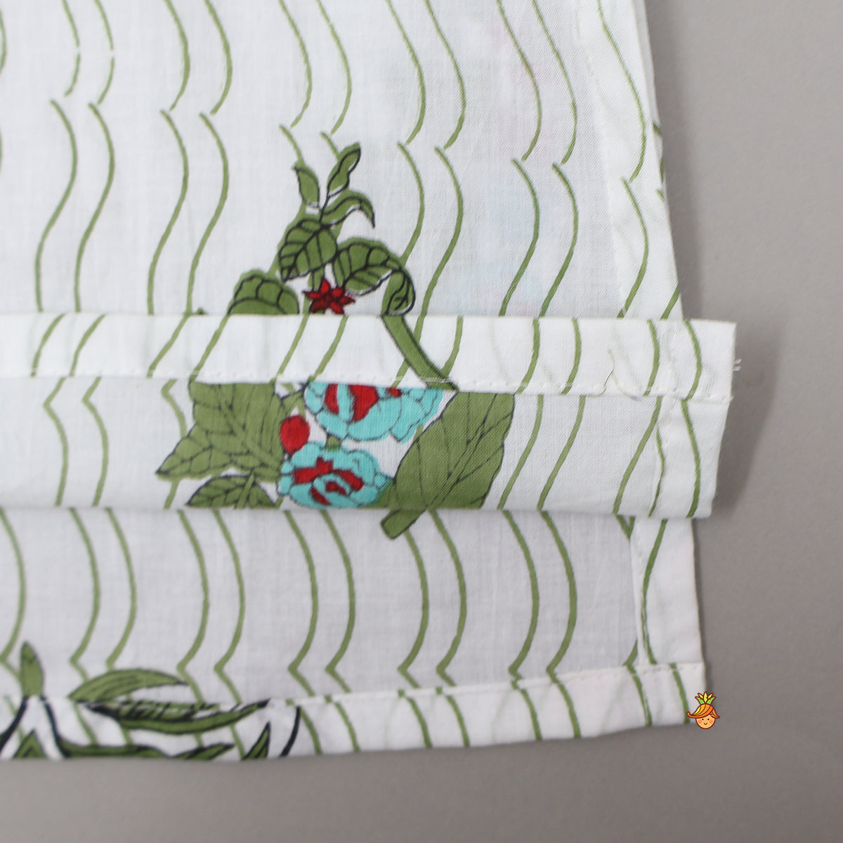 Floral Printed Cotton Kurta With Pyjama