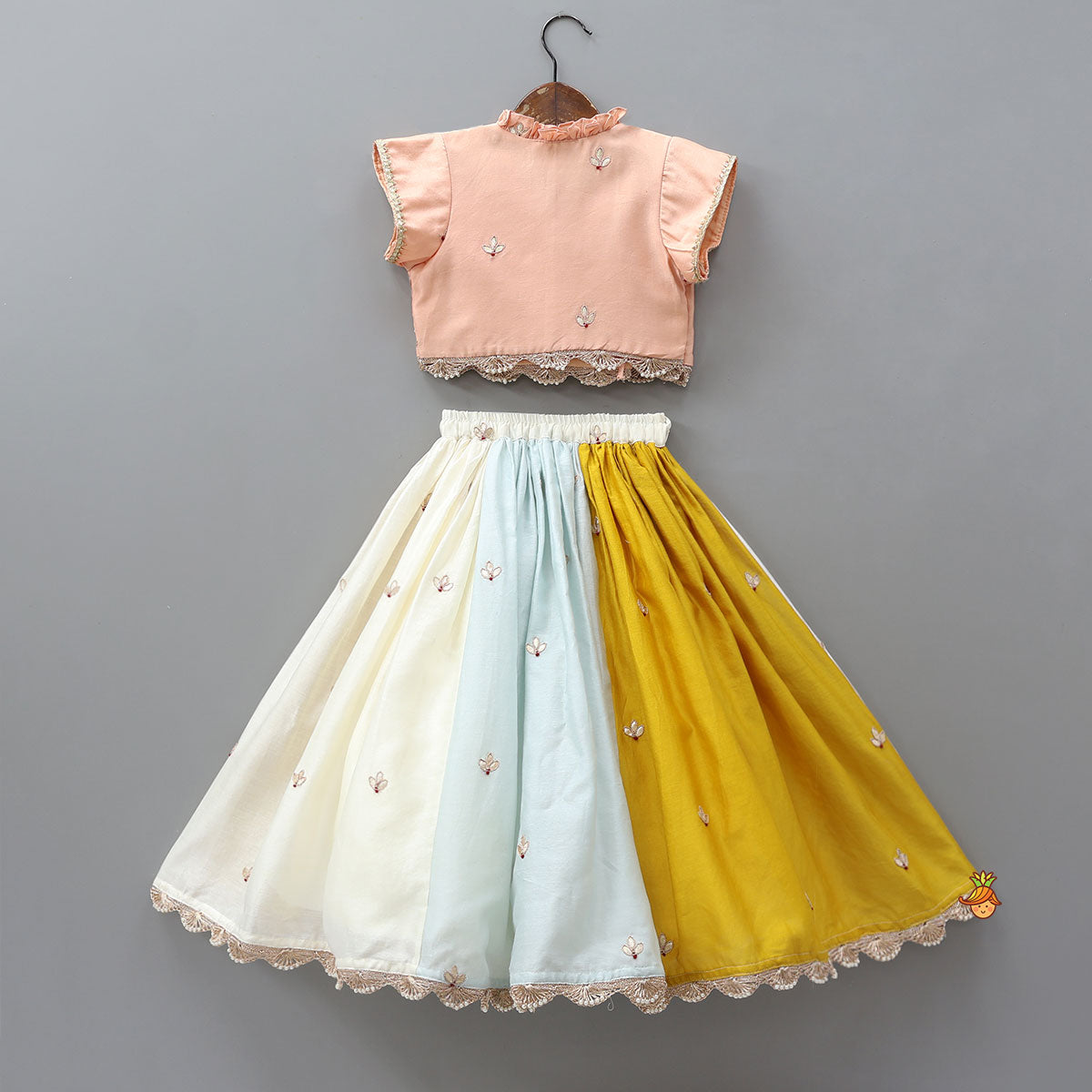 Angarkha Style Top And Lehenga