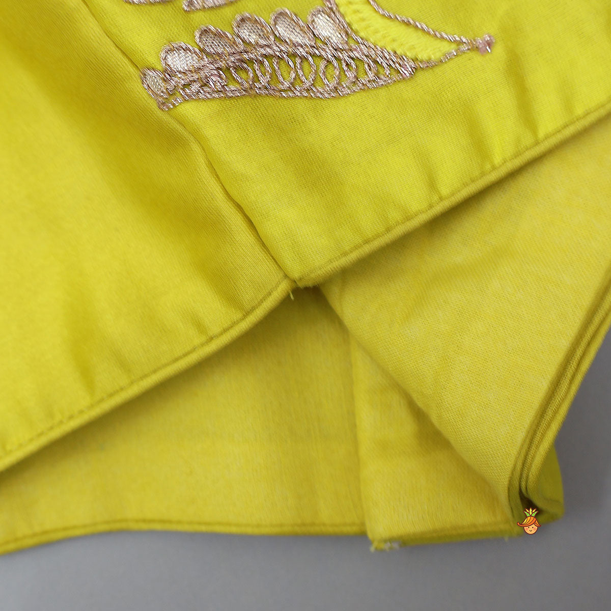 Jacket Style Front Knot Top And Cut-Work Palazzo