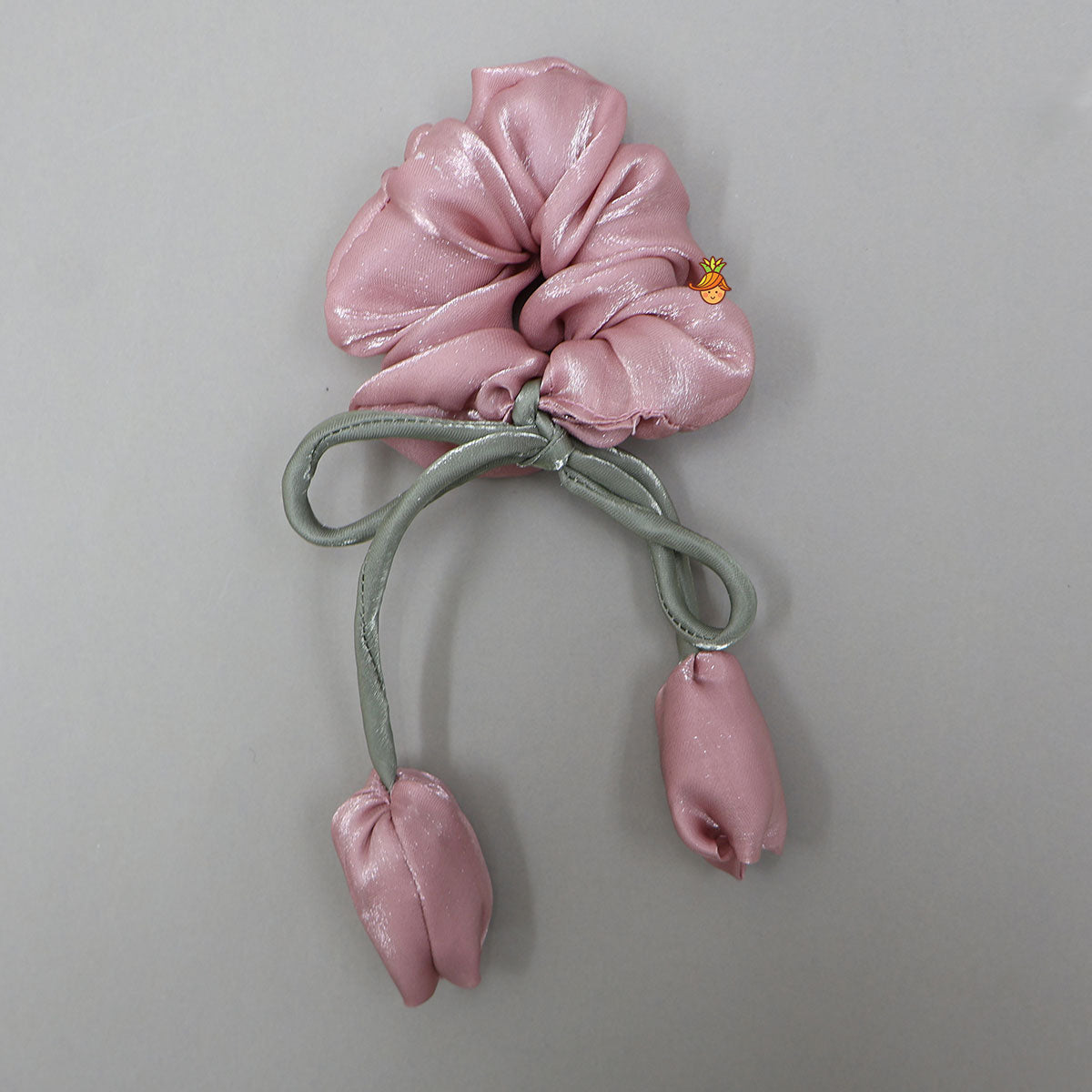 Gorgeous Criss-Cross Back Knot Top And Crushed Lehenga With Matching Hair Tie