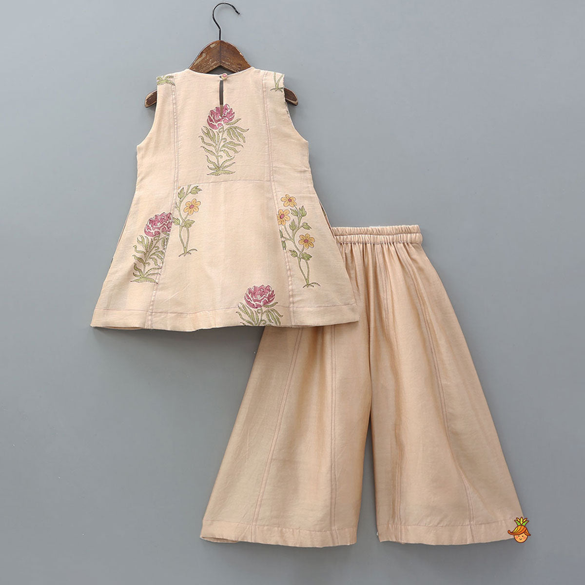 Elegant Pocket Detail Kurti With Palazzo And Dupatta