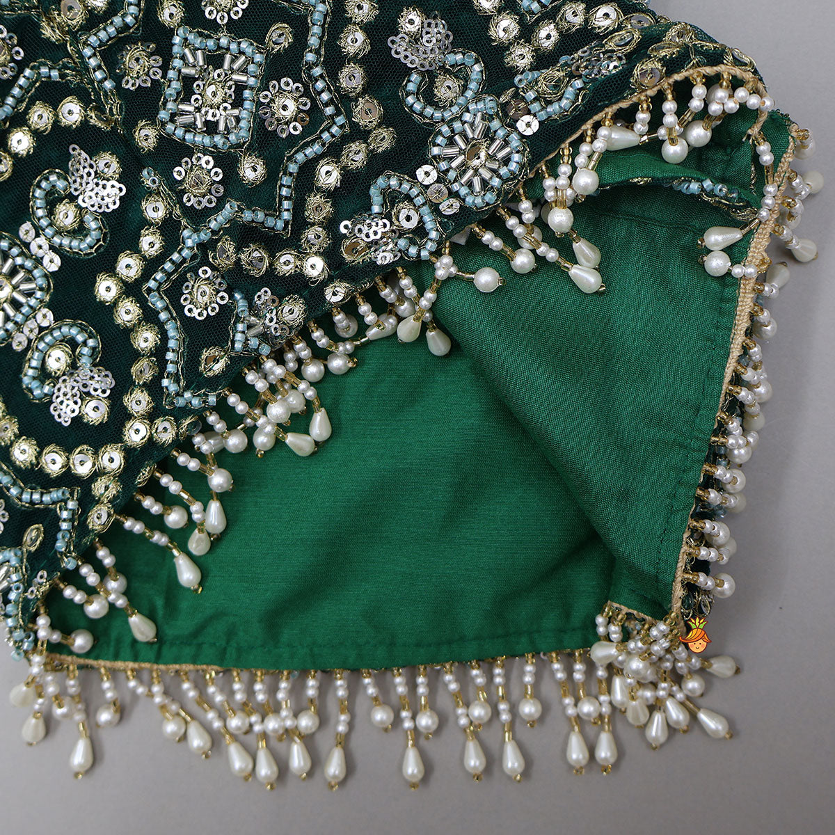 Flared Velvet Anarkali With Gorgeous Embroidered Crop Jacket