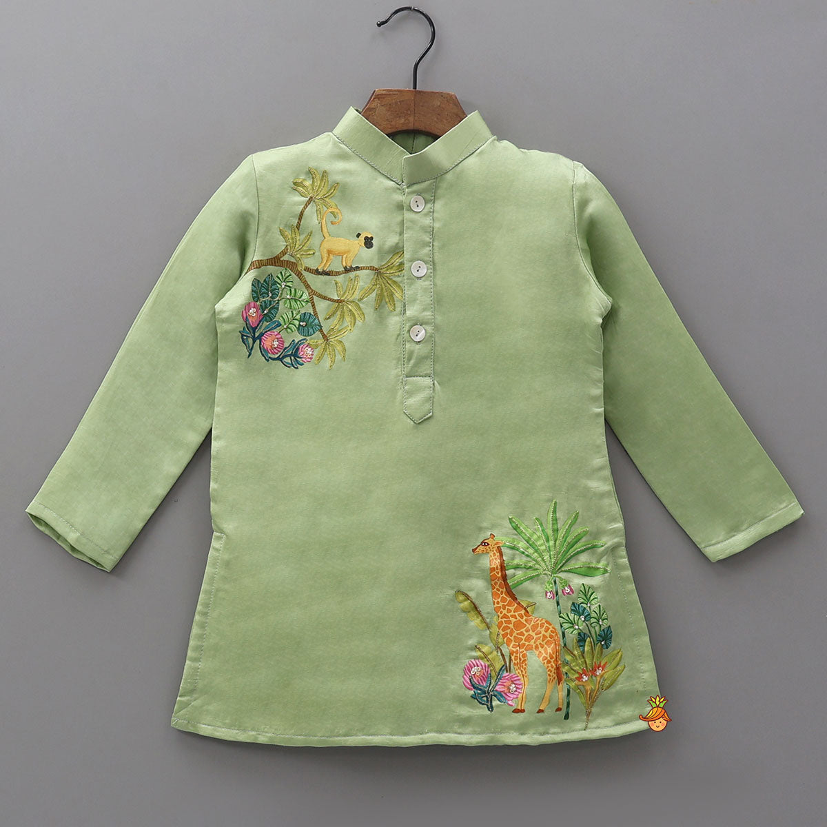 Hand-Painted Ethnic Kurta And Patiala Salwar