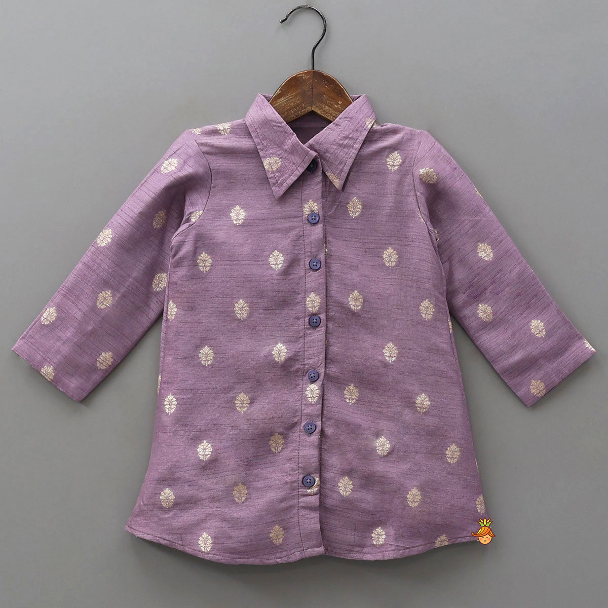 Stylish Shirt Style Top With Hand Painted Jacket And Palazzo