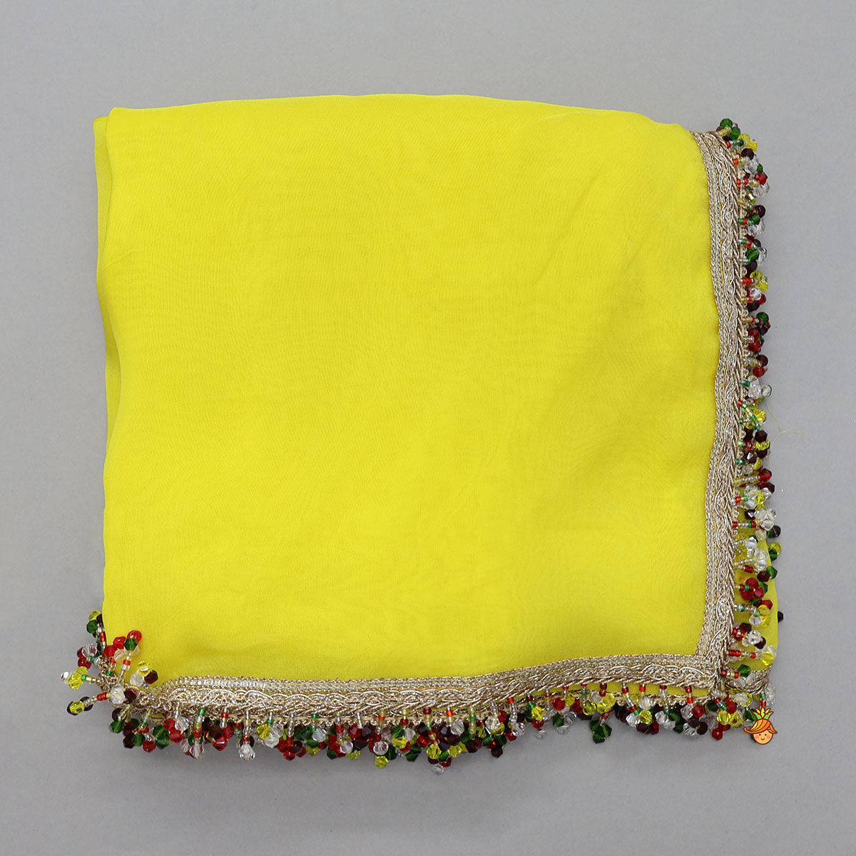 Hand Painted Halter Neck Top And Lehenga With Beautiful Lace Work Dupatta