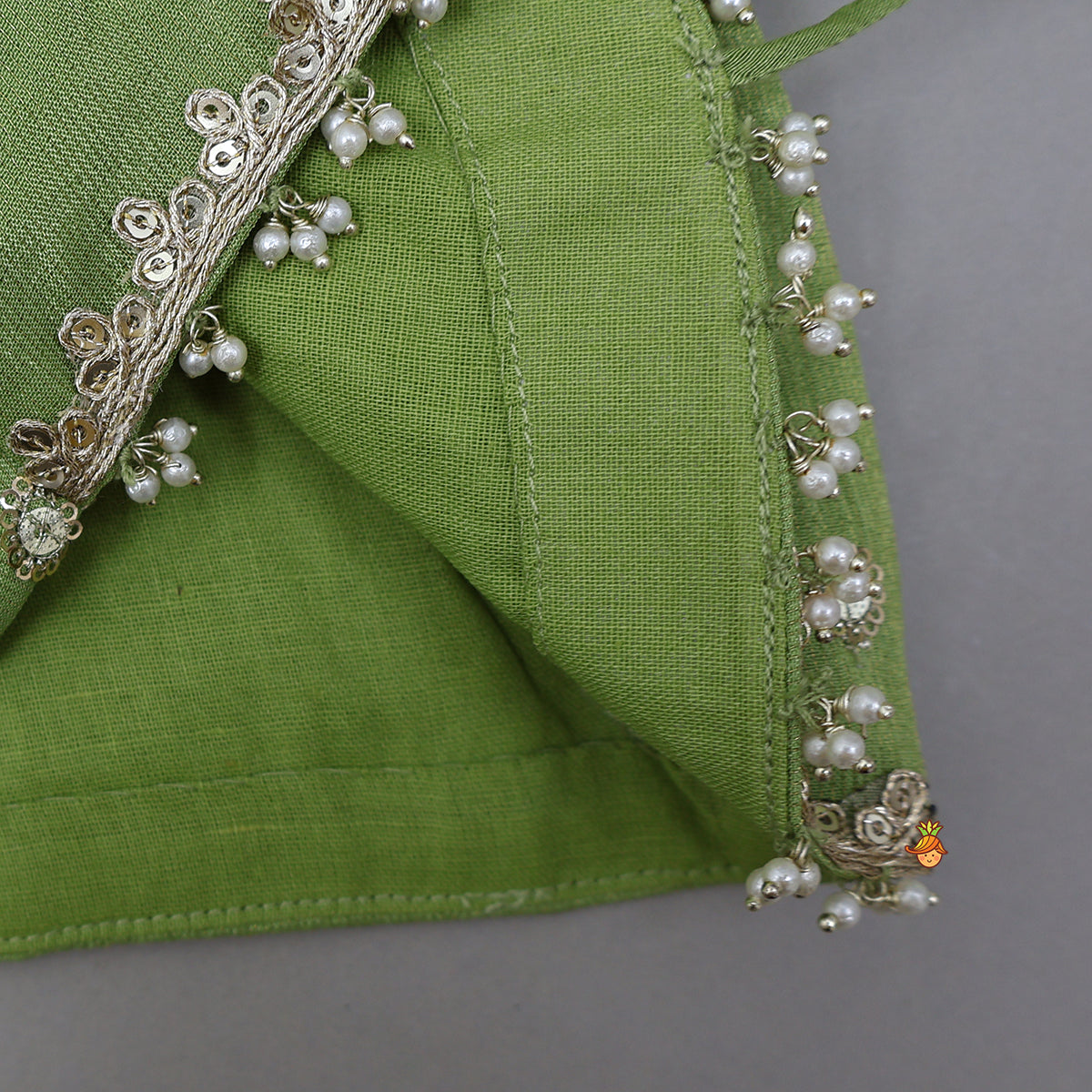 Stylish Top With Sequined Lehenga And Matching Dupatta