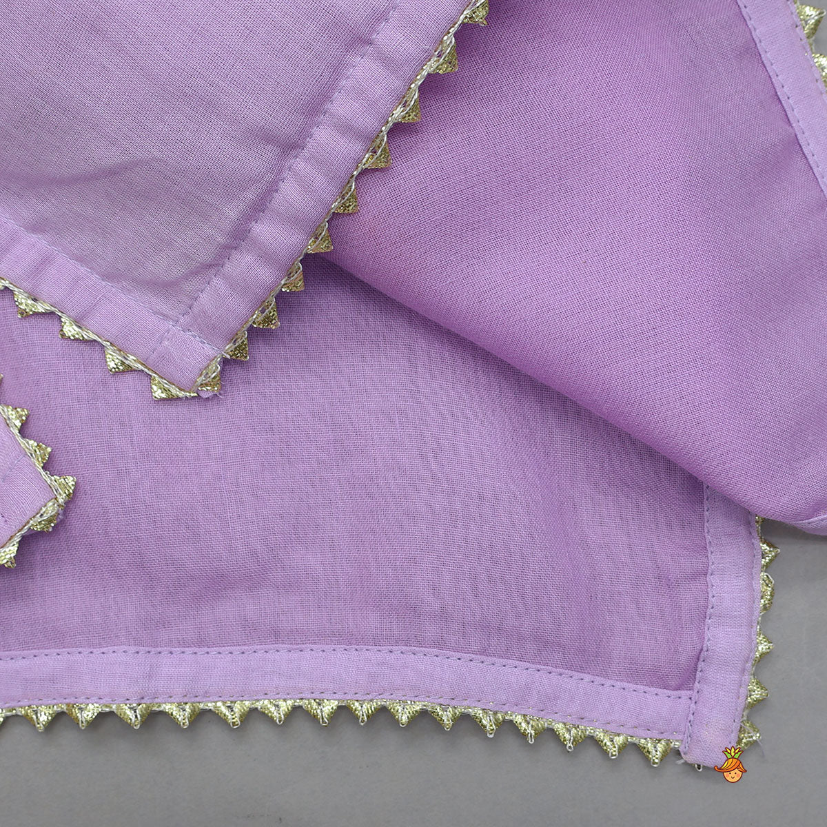 Mirror Work Embellished Kurti With Sharara And Dupatta