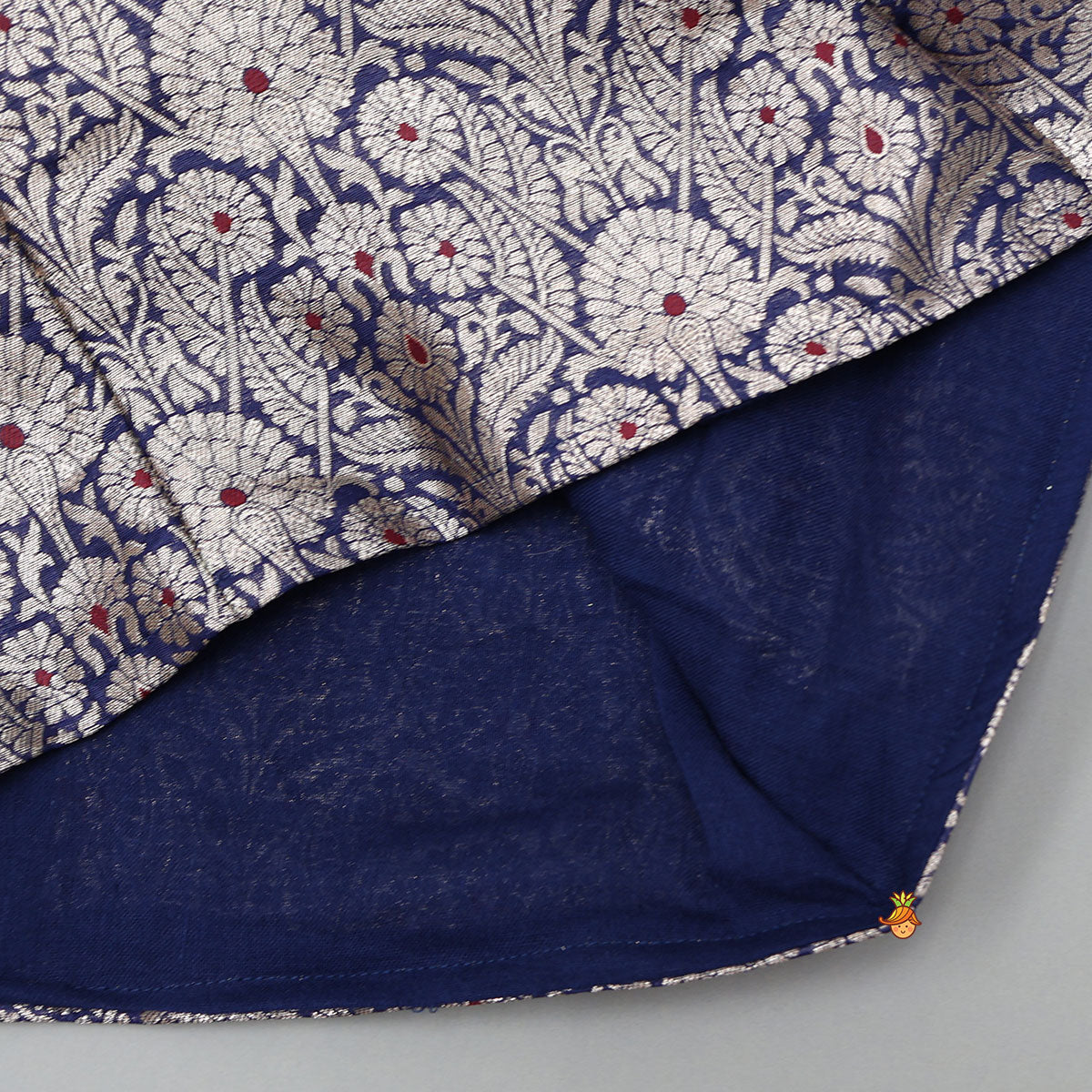 Charming Brocade Notch Collar Top And Pant