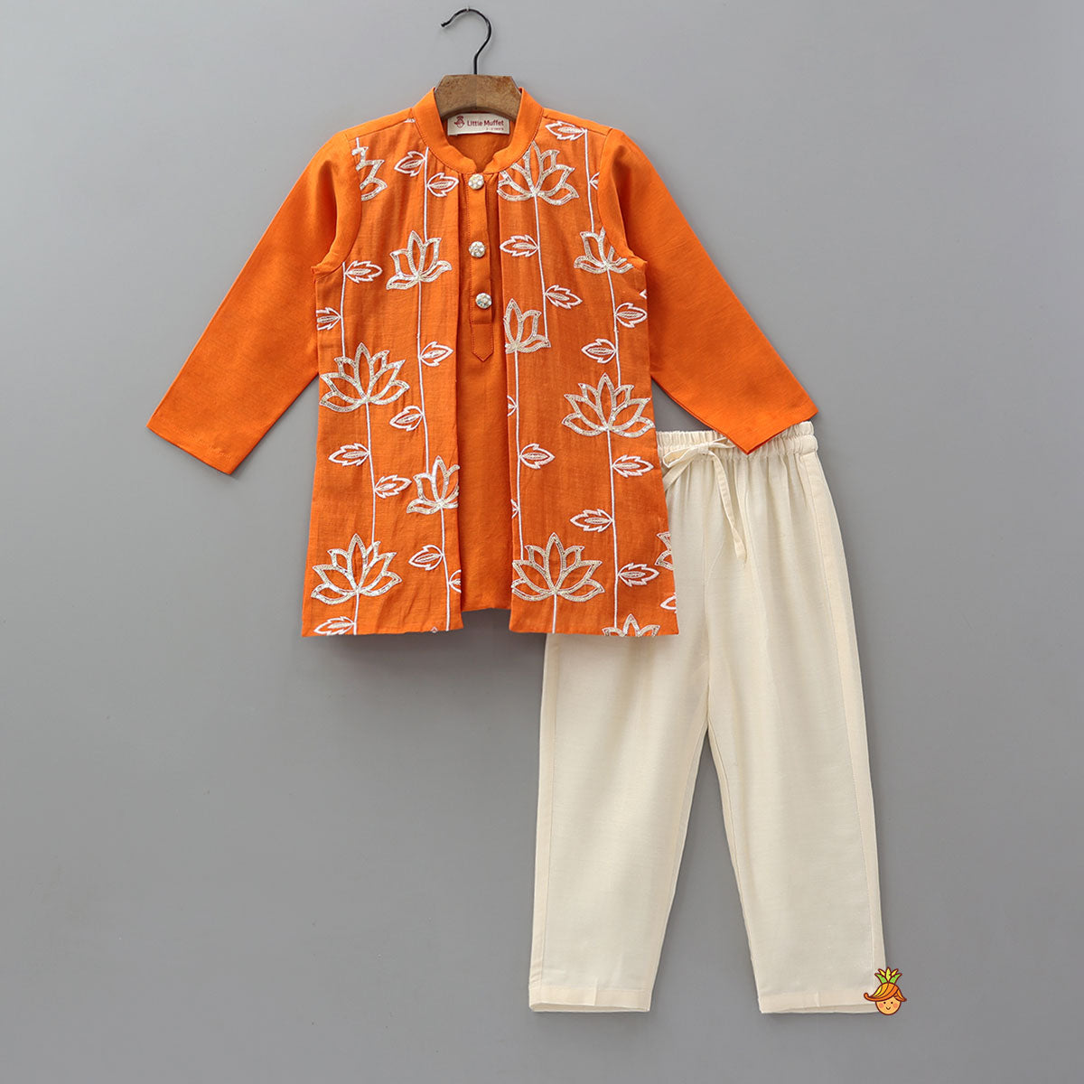 Ethnic Jacket Style Kurta And Pyjama