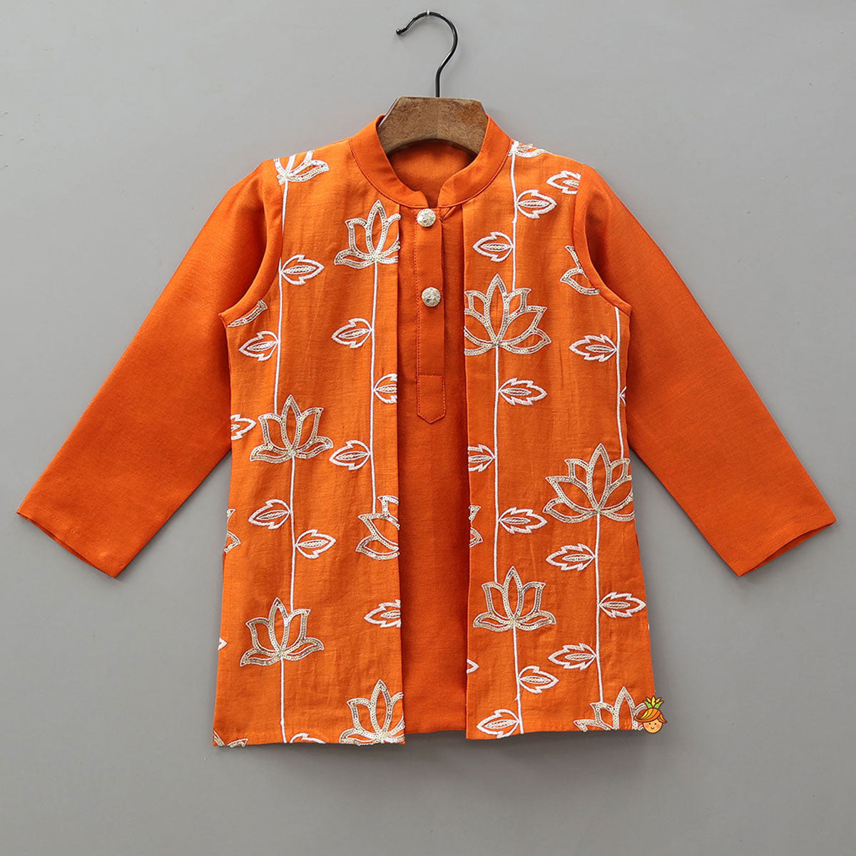 Ethnic Jacket Style Kurta And Pyjama