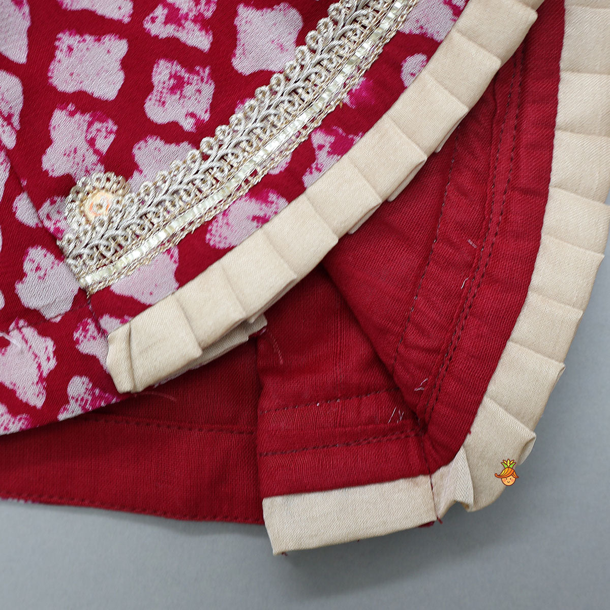 Stylish Printed Ethnic Top With Matching Lehenga