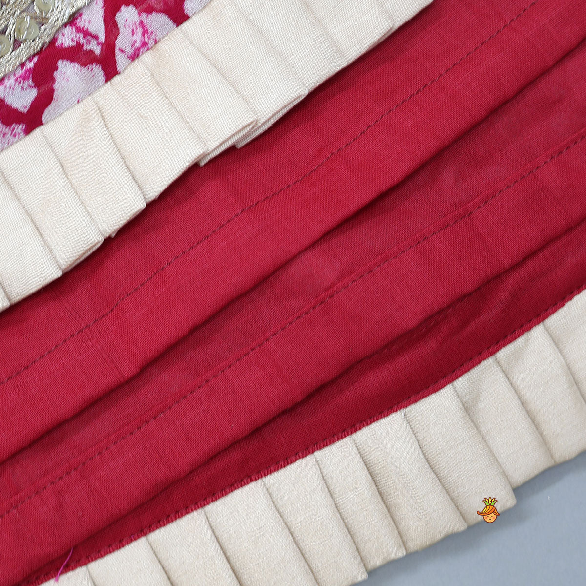 Stylish Printed Ethnic Top With Matching Lehenga