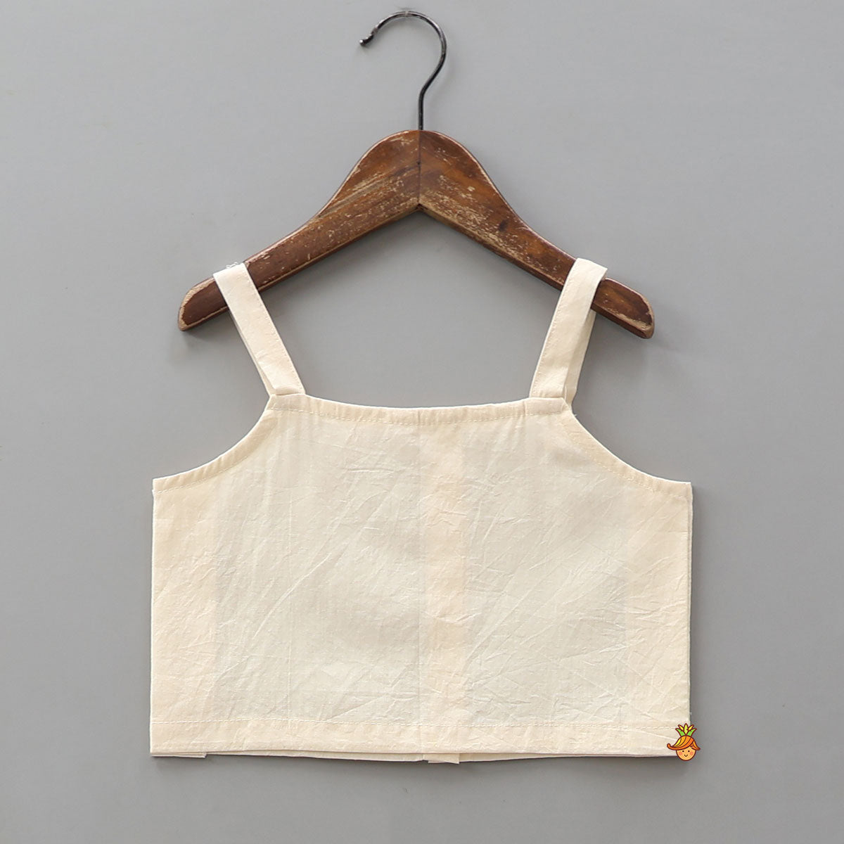 Strappy Adorable Top With Floral Printed Jacket And Sharara