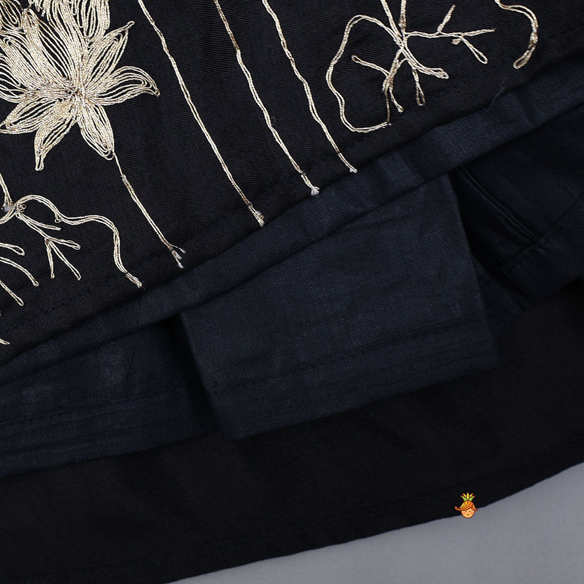 Floral Embroidered Kurti And Sharara With Matching Dupatta