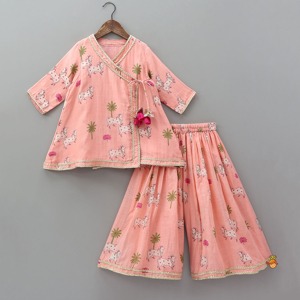 Angarkha Style Kurti And Palazzo