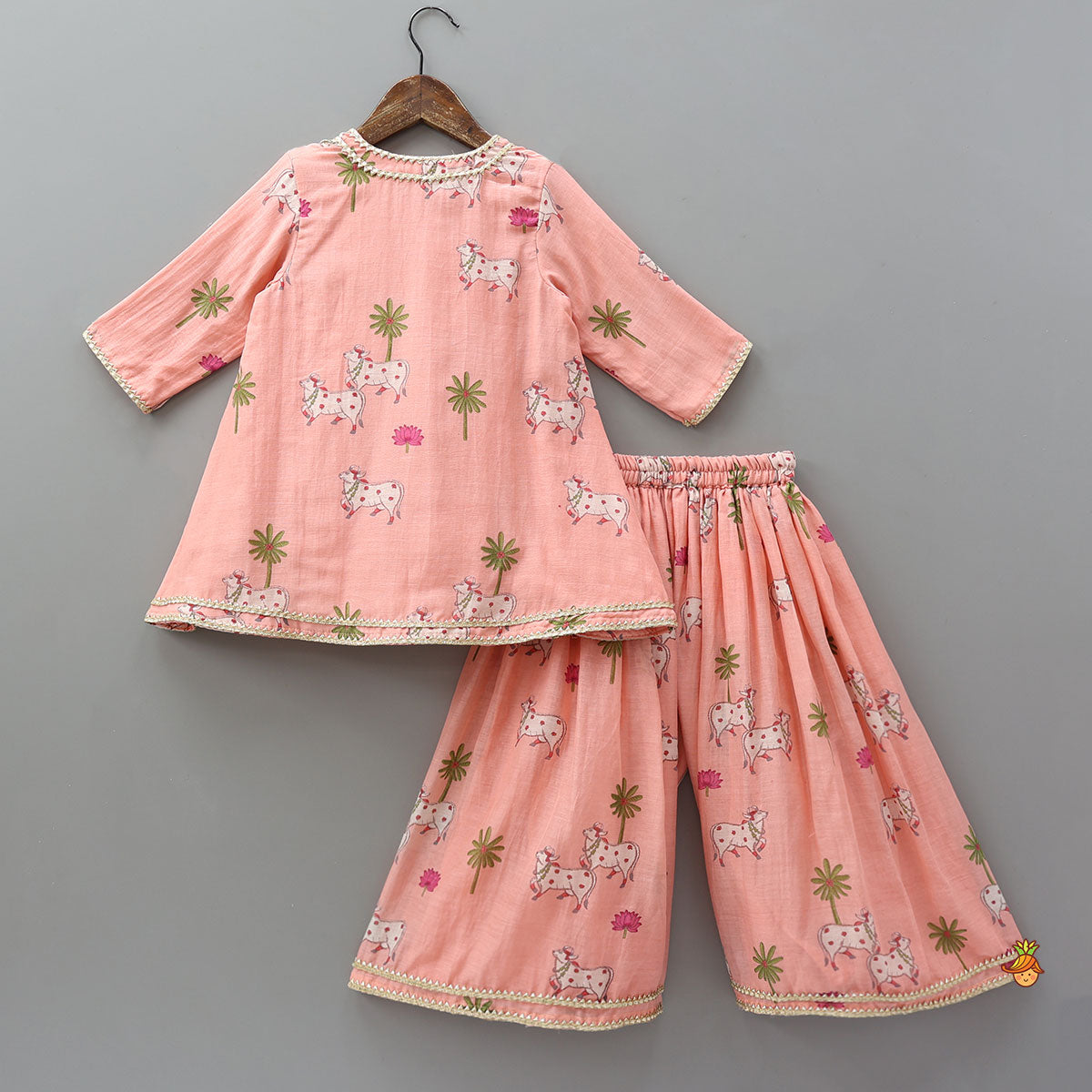 Angarkha Style Kurti And Palazzo