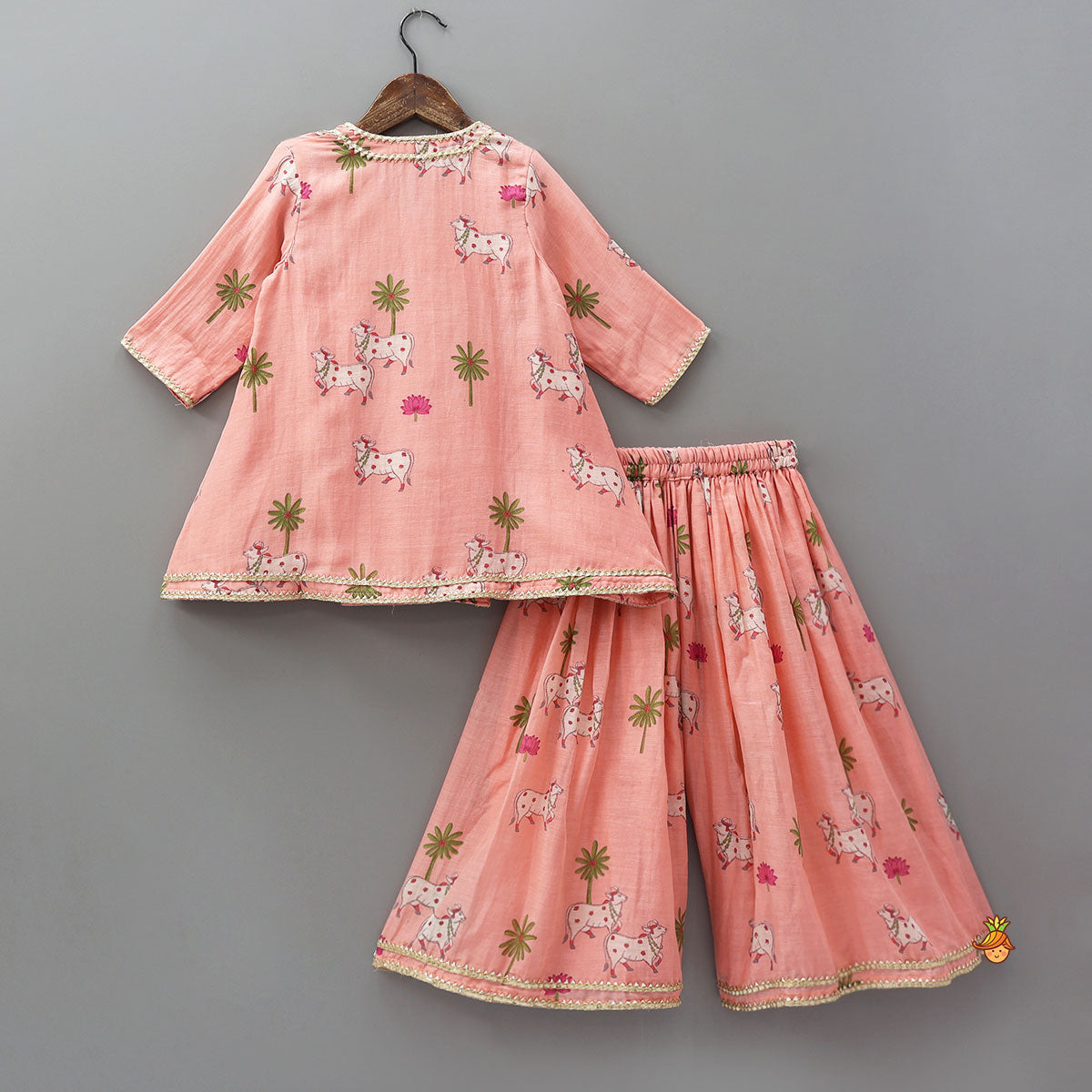 Angarkha Style Kurti And Palazzo