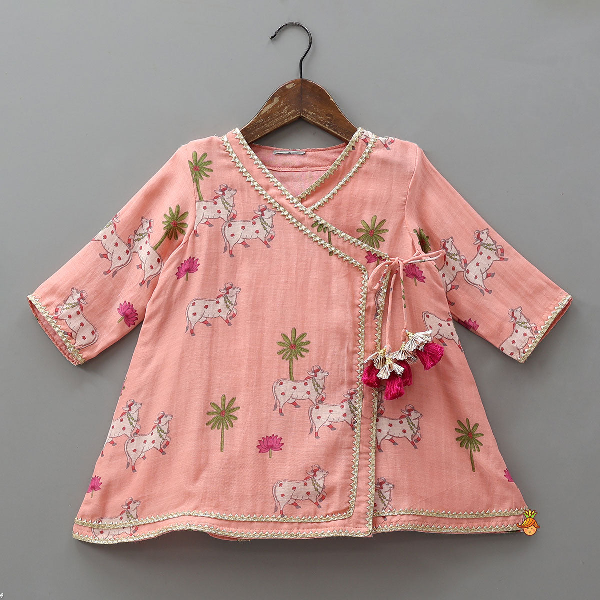 Angarkha Style Kurti And Palazzo