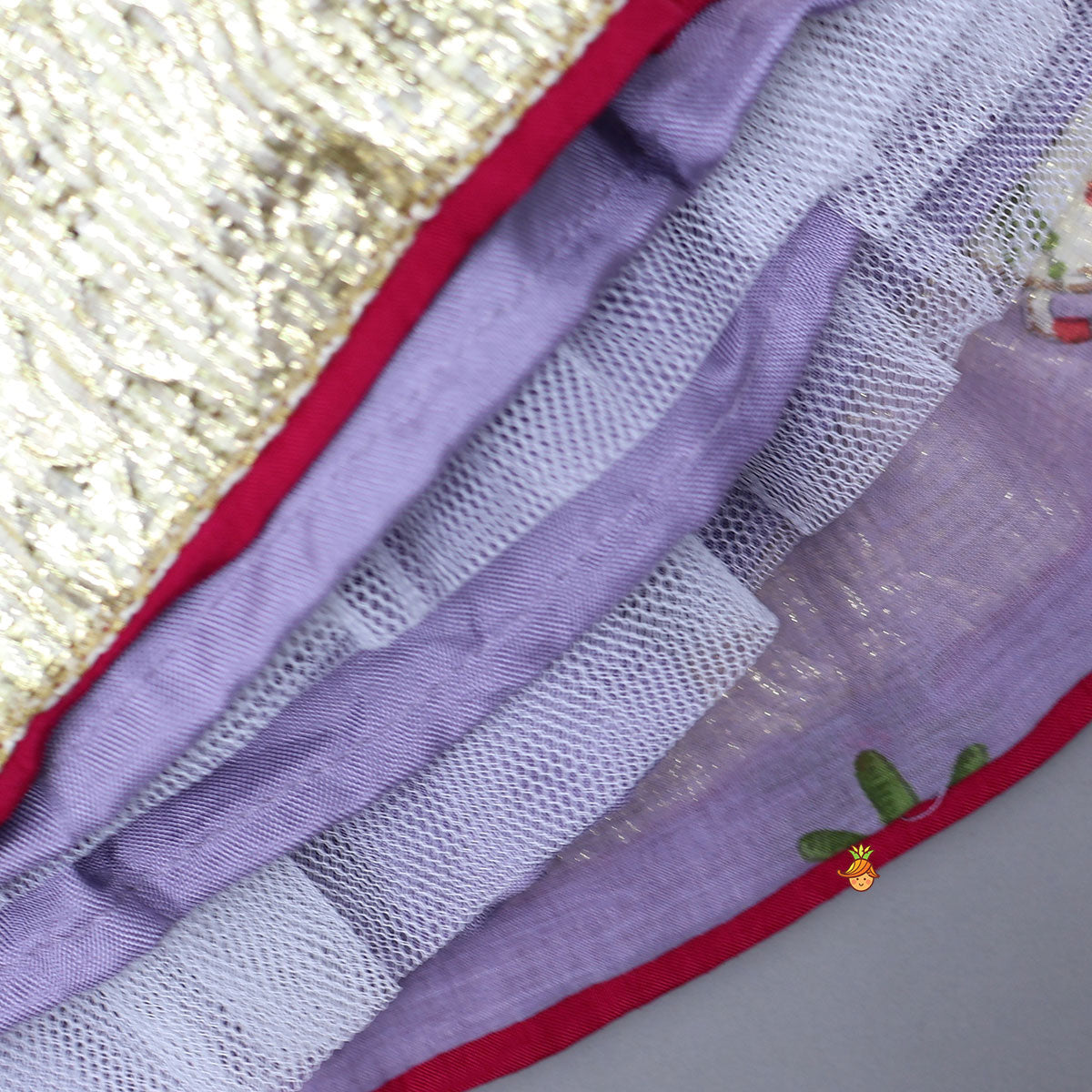 Adorable Printed Top And Lehenga