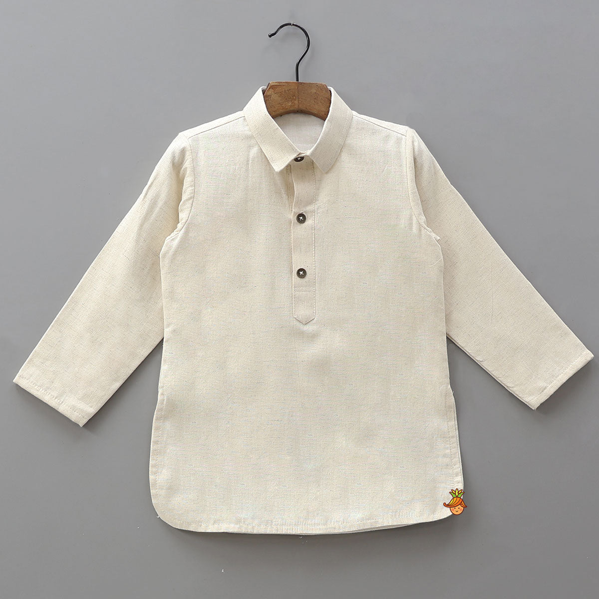 Ethnic Kurta With Thread-Embroidered Open Jacket And Patiala