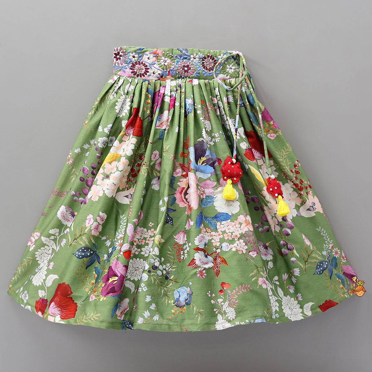 Adjustable Drawstring Top And Lehenga