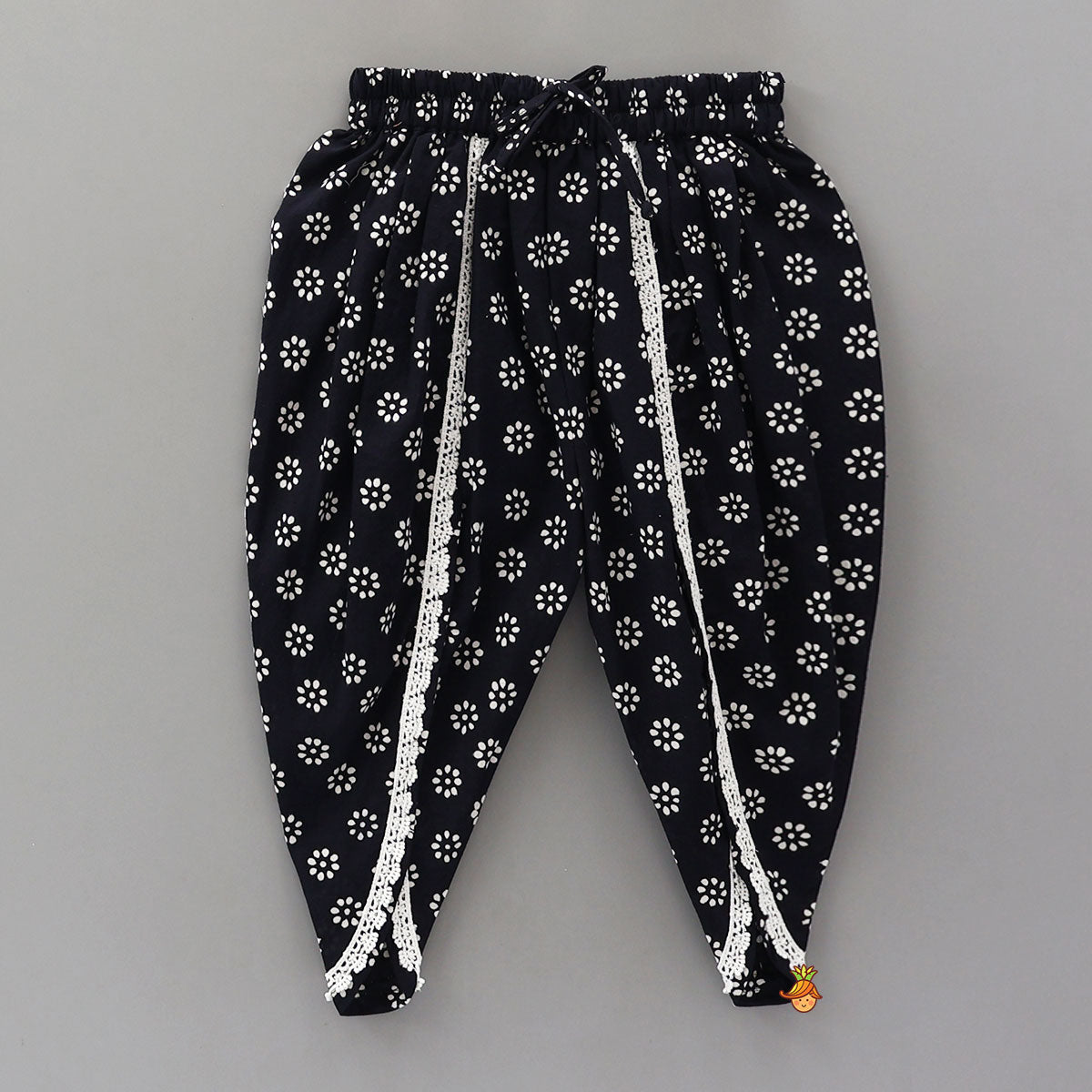 Hand Block Printed Angarkha Ethnic Kurti With Dhoti