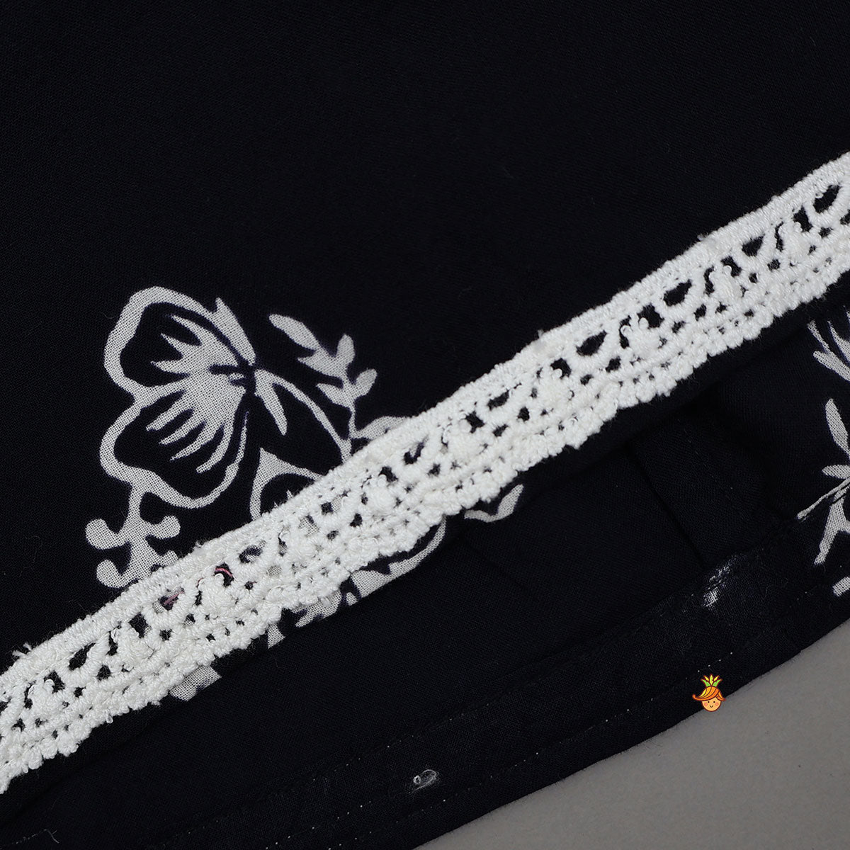 Hand Block Printed Angarkha Ethnic Kurti With Dhoti