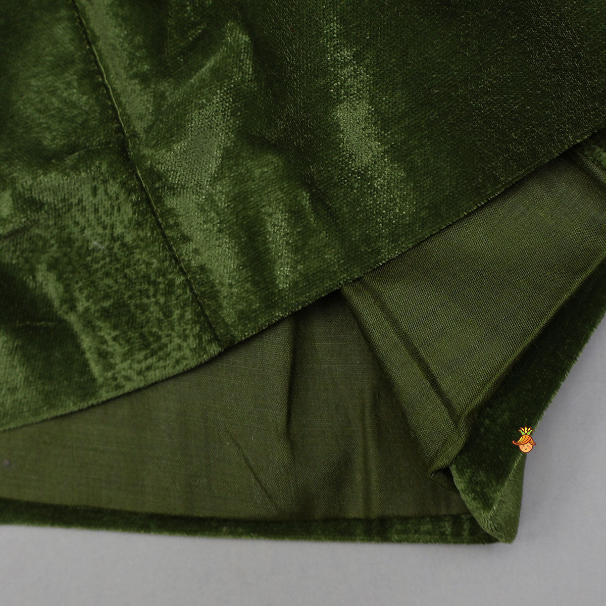 Embellished Velvet Jacket Top With Flared Pants And Embroidered Belt