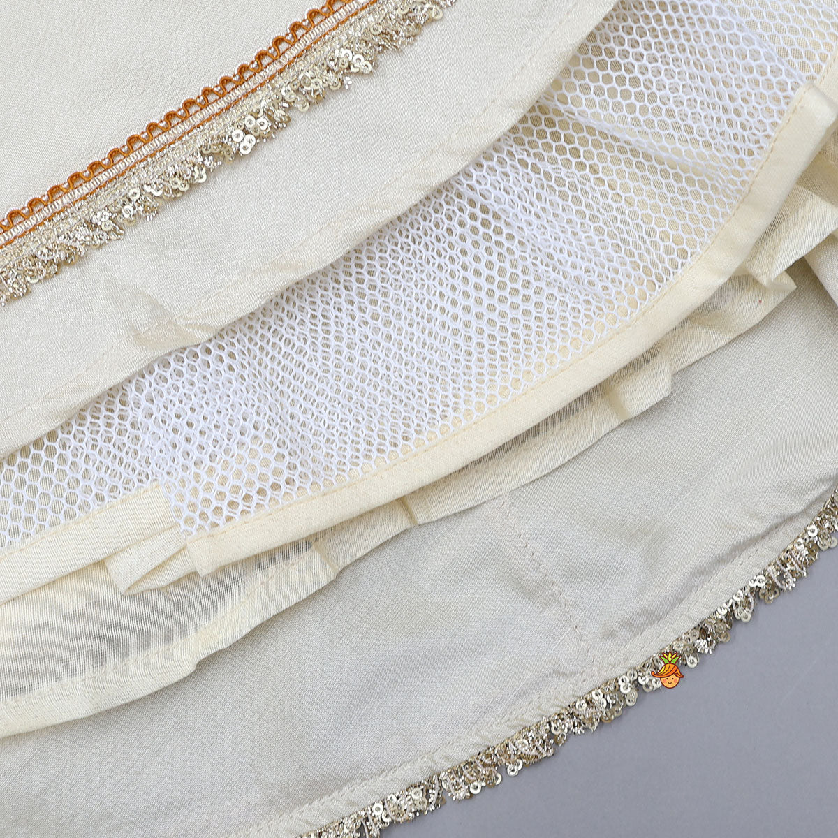 Front-Open Brocade Top And Lehenga