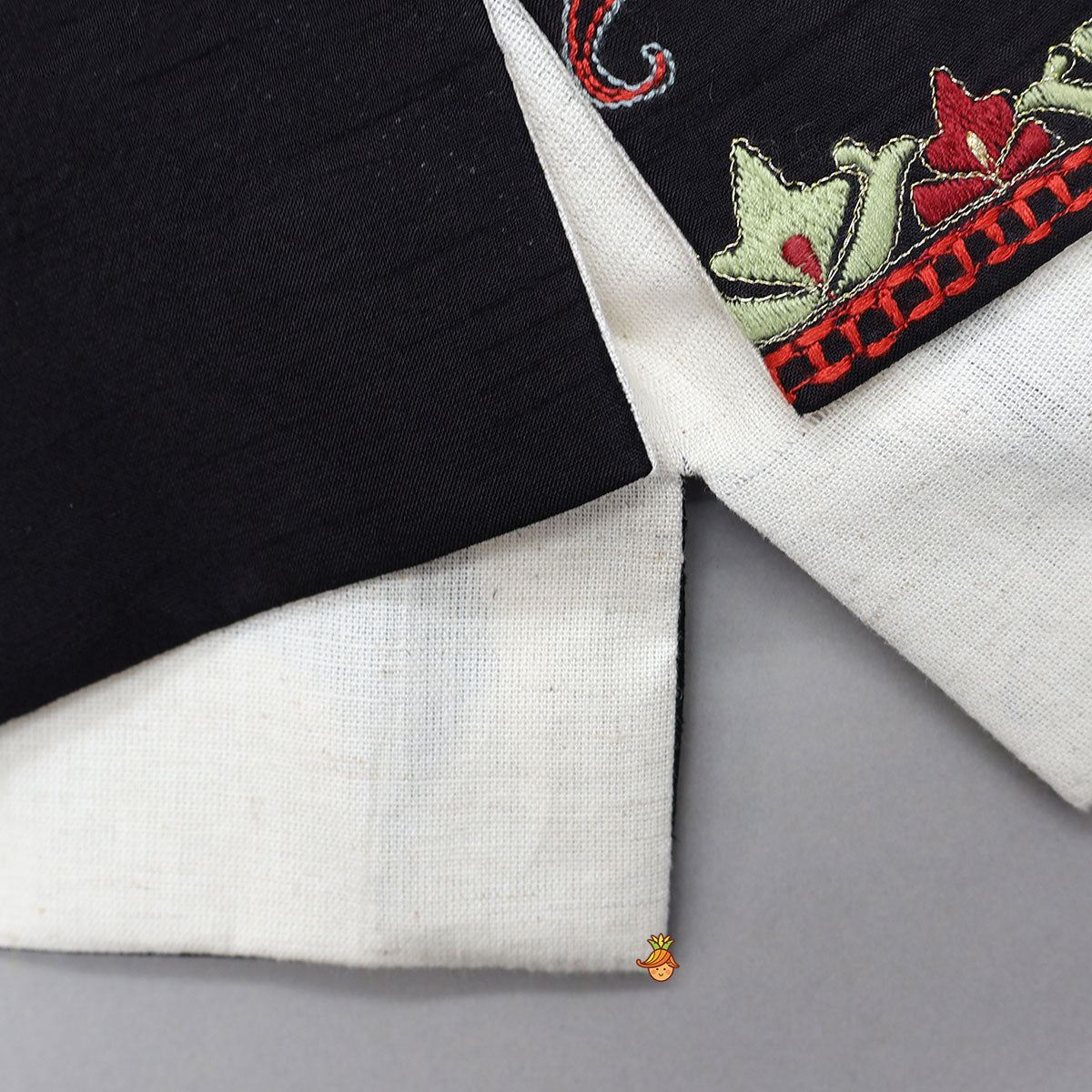 Collar Neck Kurta With Thread Embroidered Jacket And Patiala