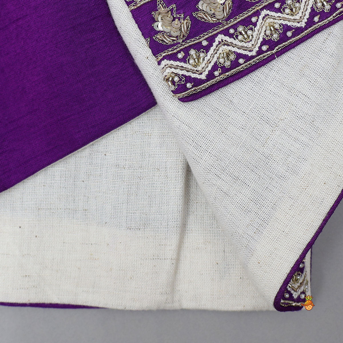 Mandarin Collar Kurta With Embroidered Jacket And Pyjama