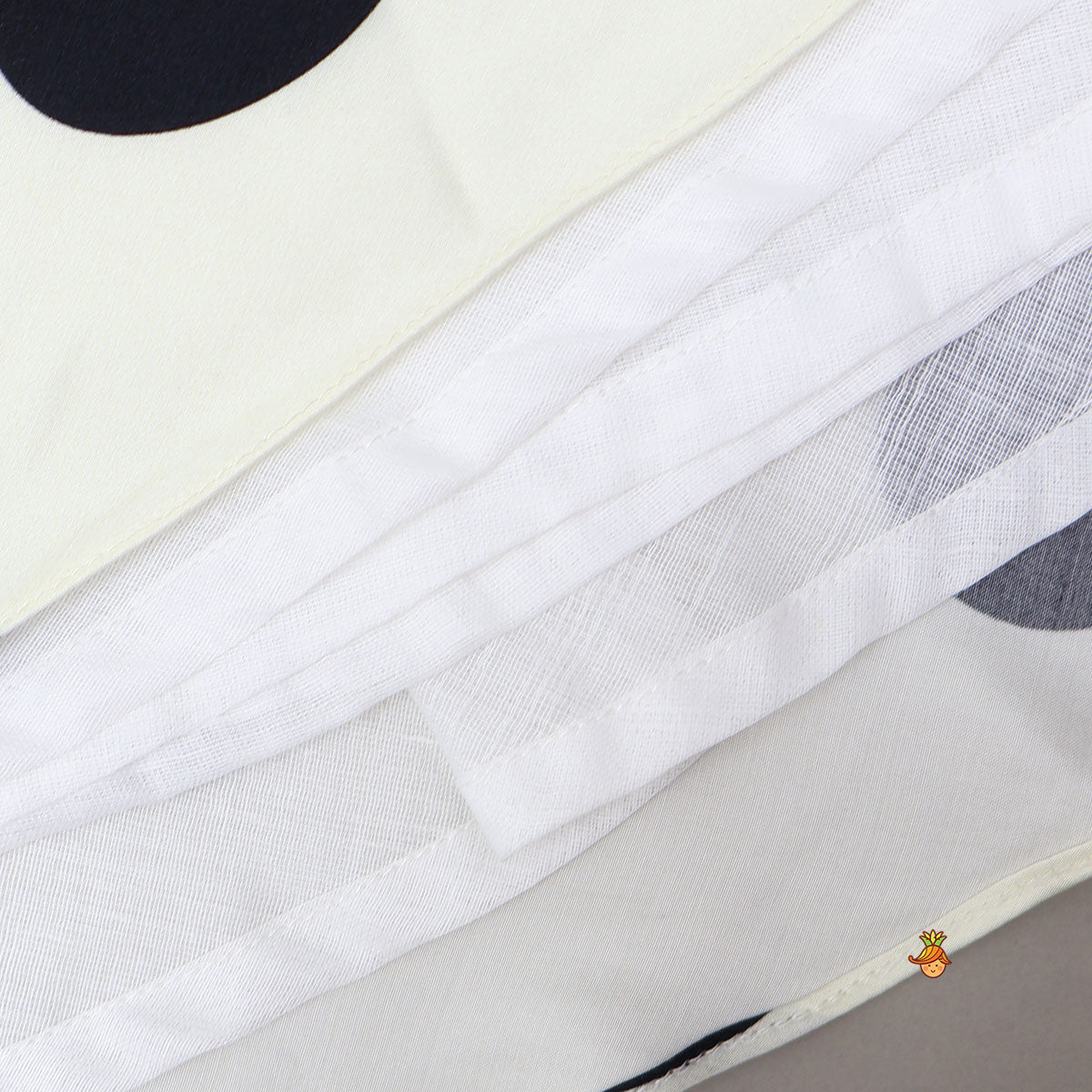 Stunning Halter Neck Polka Dot Printed Top With Matching Layered Skirt