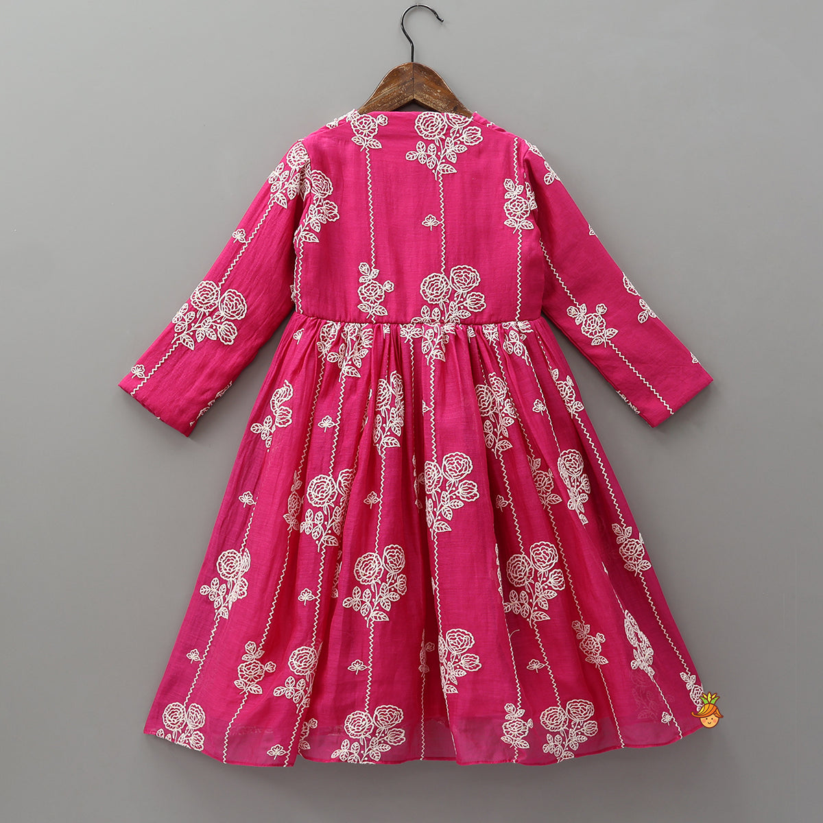 Elegant Front-Open Embroidered Kurti