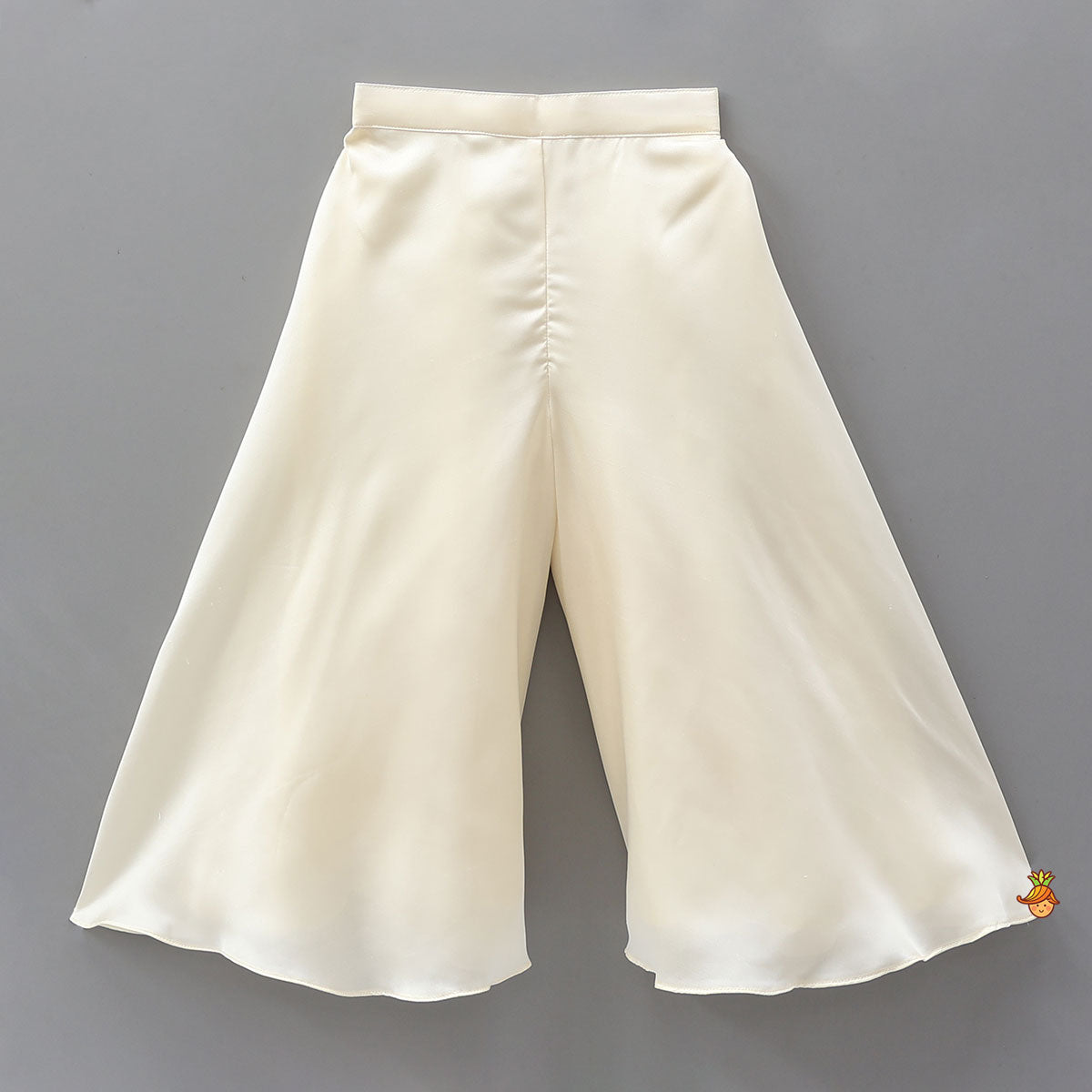 Top With Stylish Hem Jacket And Palazzo