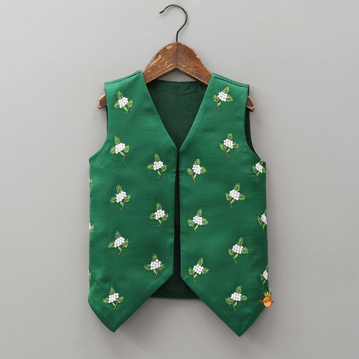 Top With Stylish Hem Jacket And Palazzo