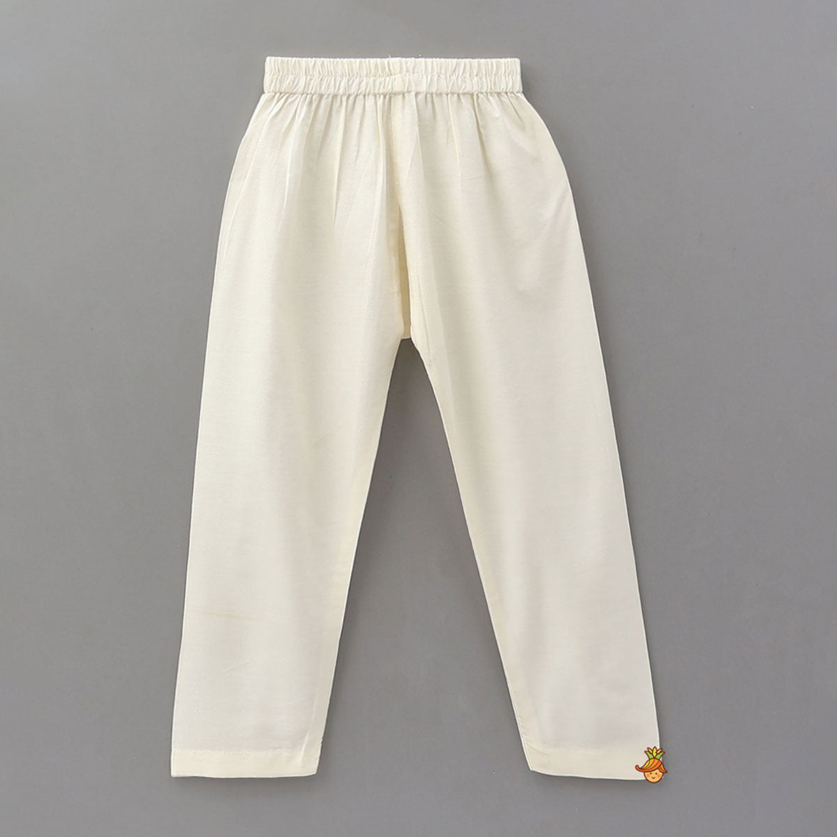 Cowl Kurta With Applique Work Jacket And Pyjama