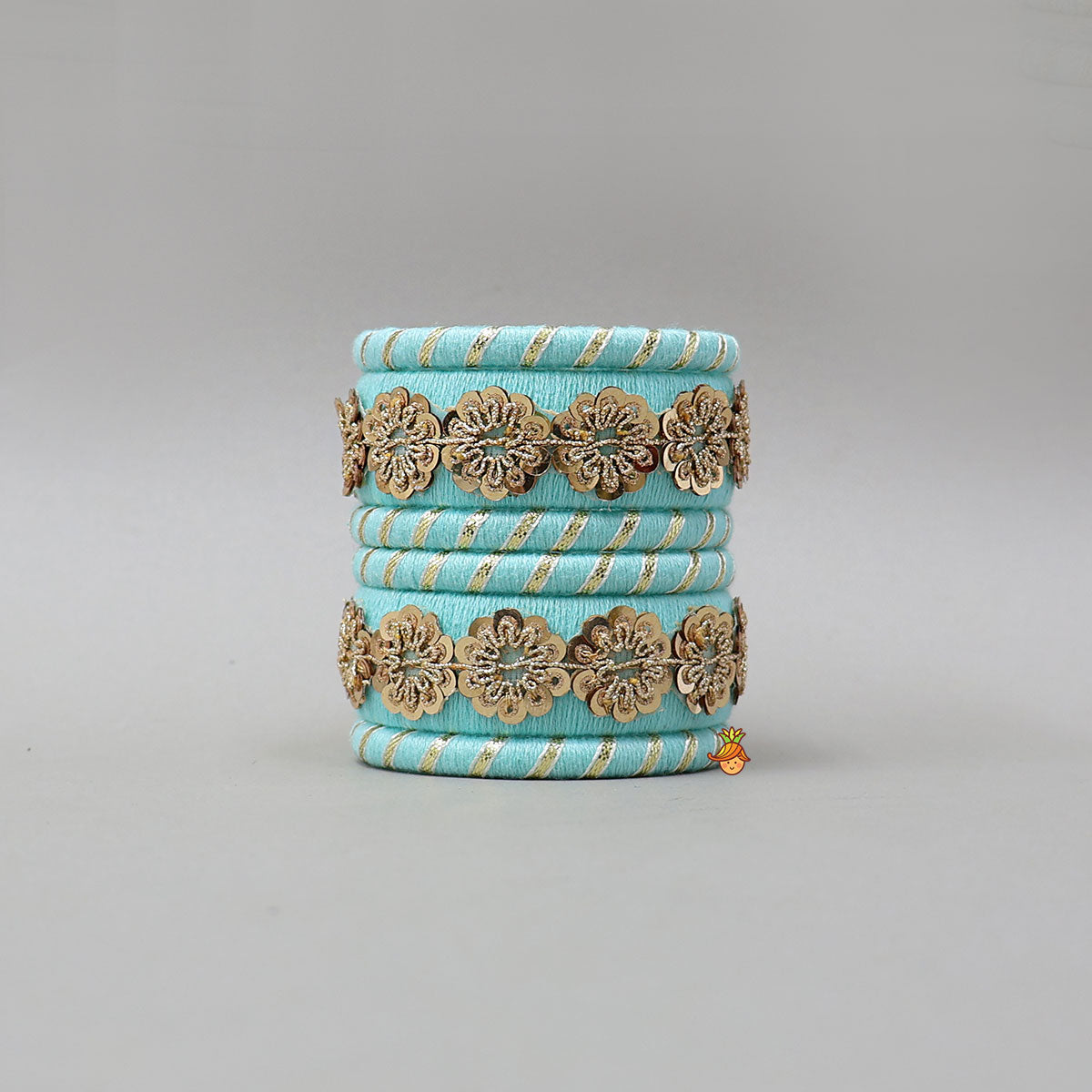 Adorable Thread Bangles With Sequin Detailing