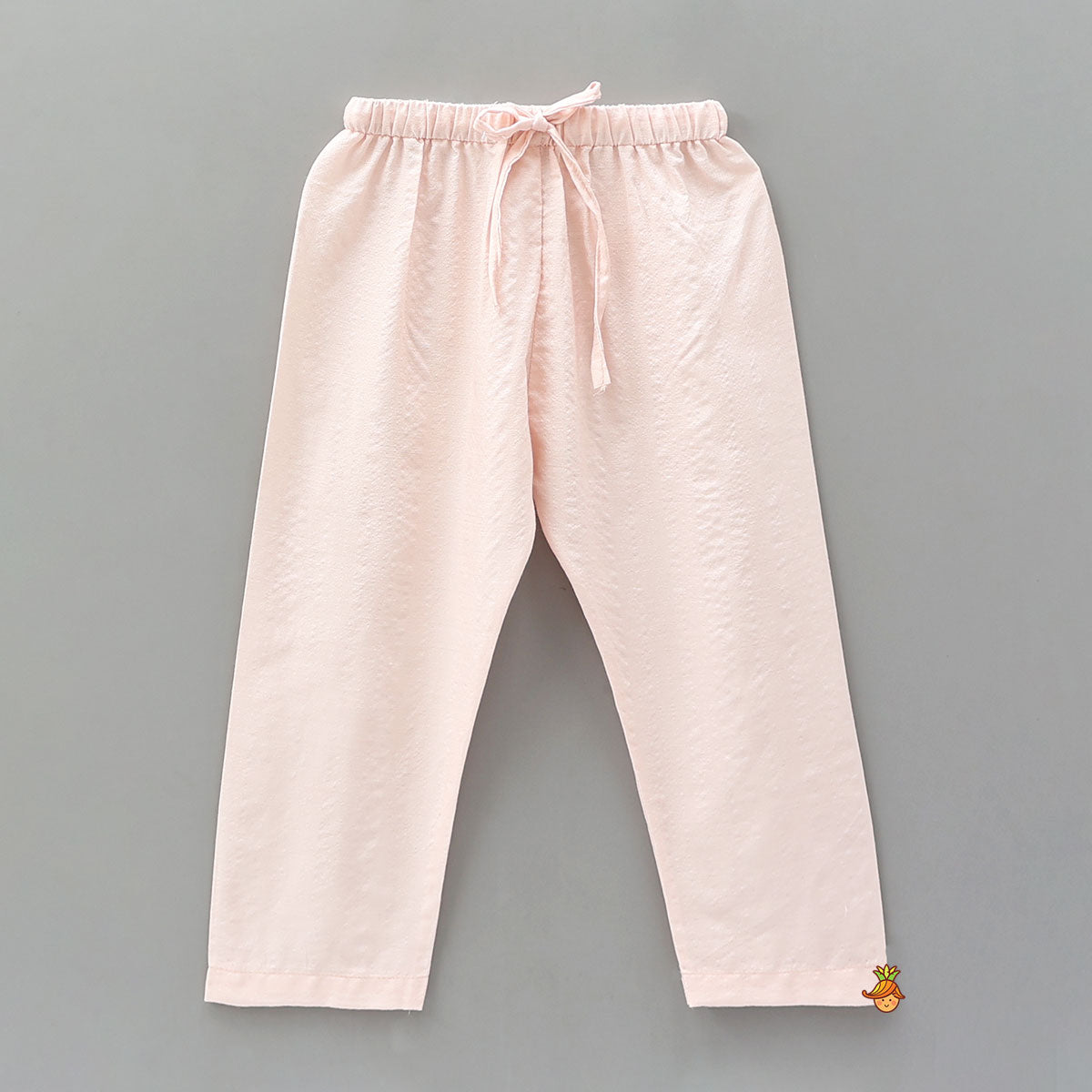 Faux Mirror Work Printed Kurta With Pyjama