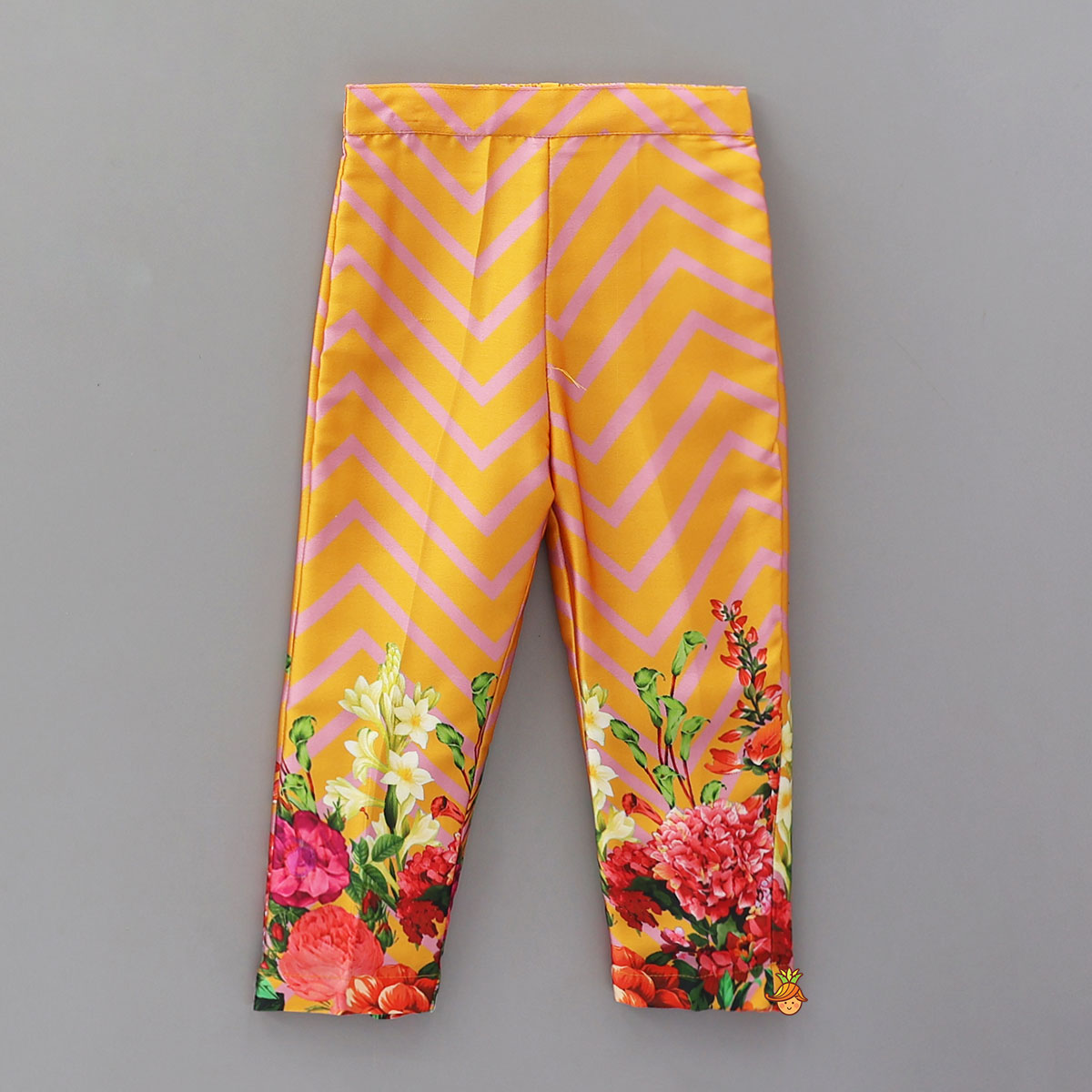 Chevron Printed Tassel-Detailed Kurti And Pant