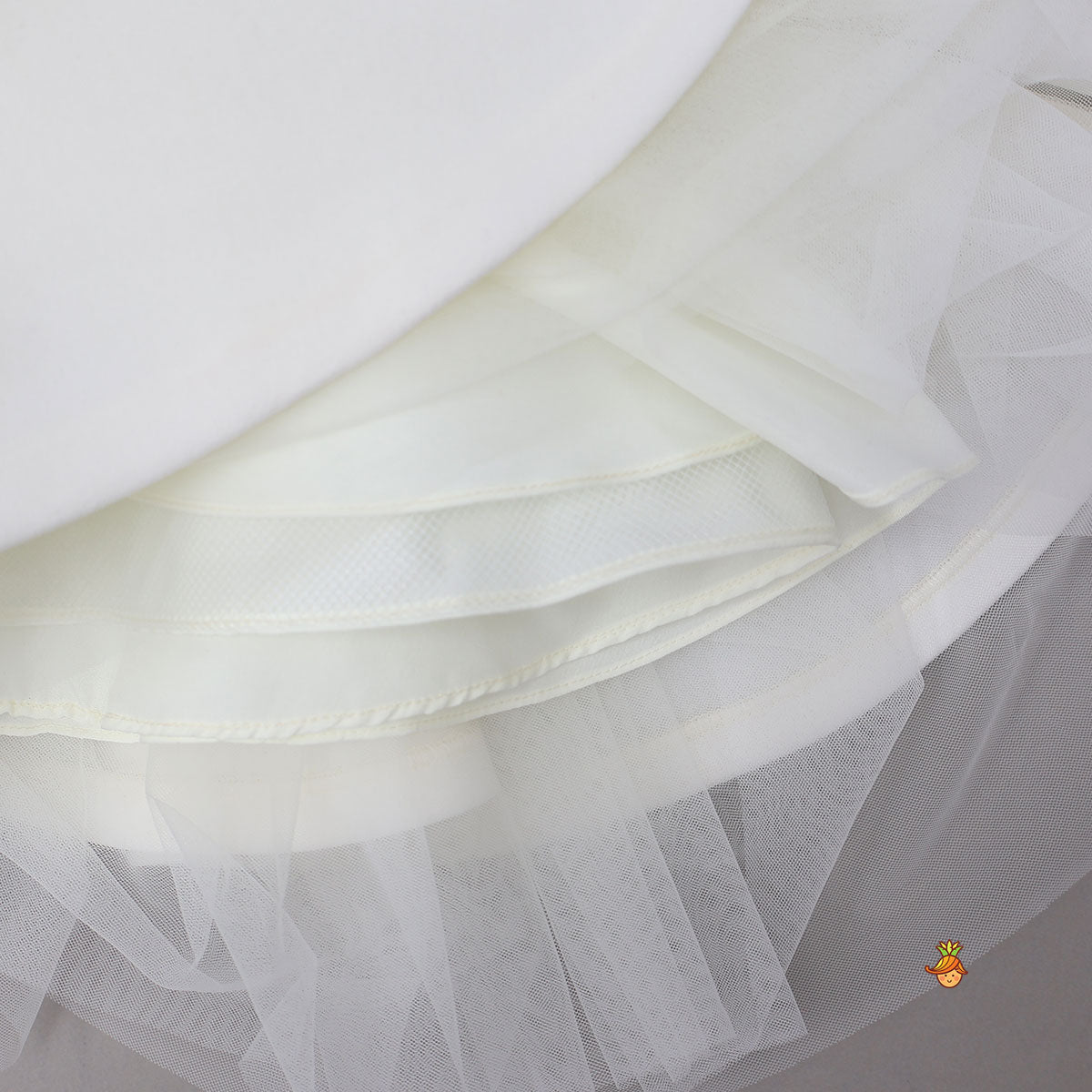 Butterfly Motif Embroidered Beautiful Dress With Headband