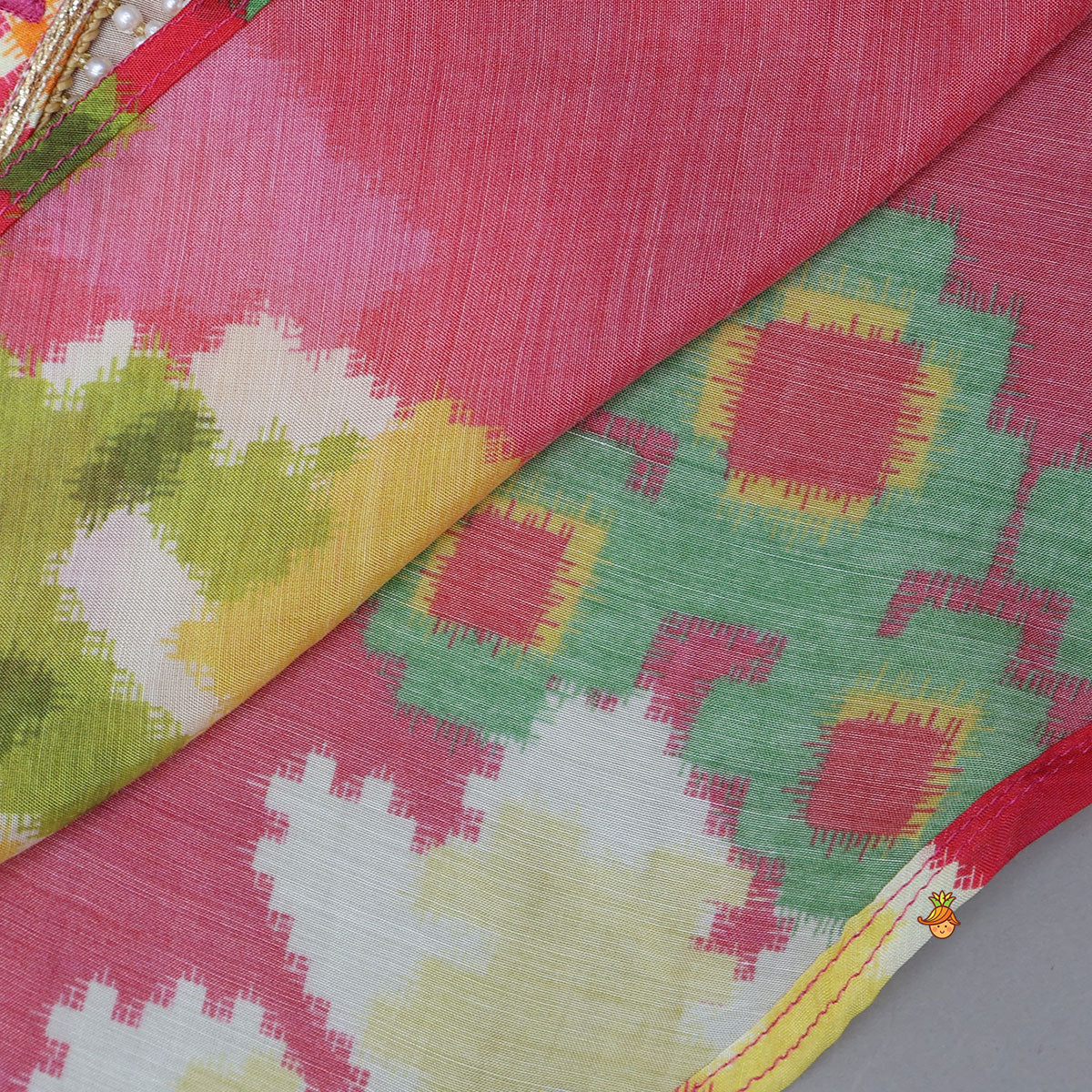 Dual Side Knot Detail Kurti And Dhoti