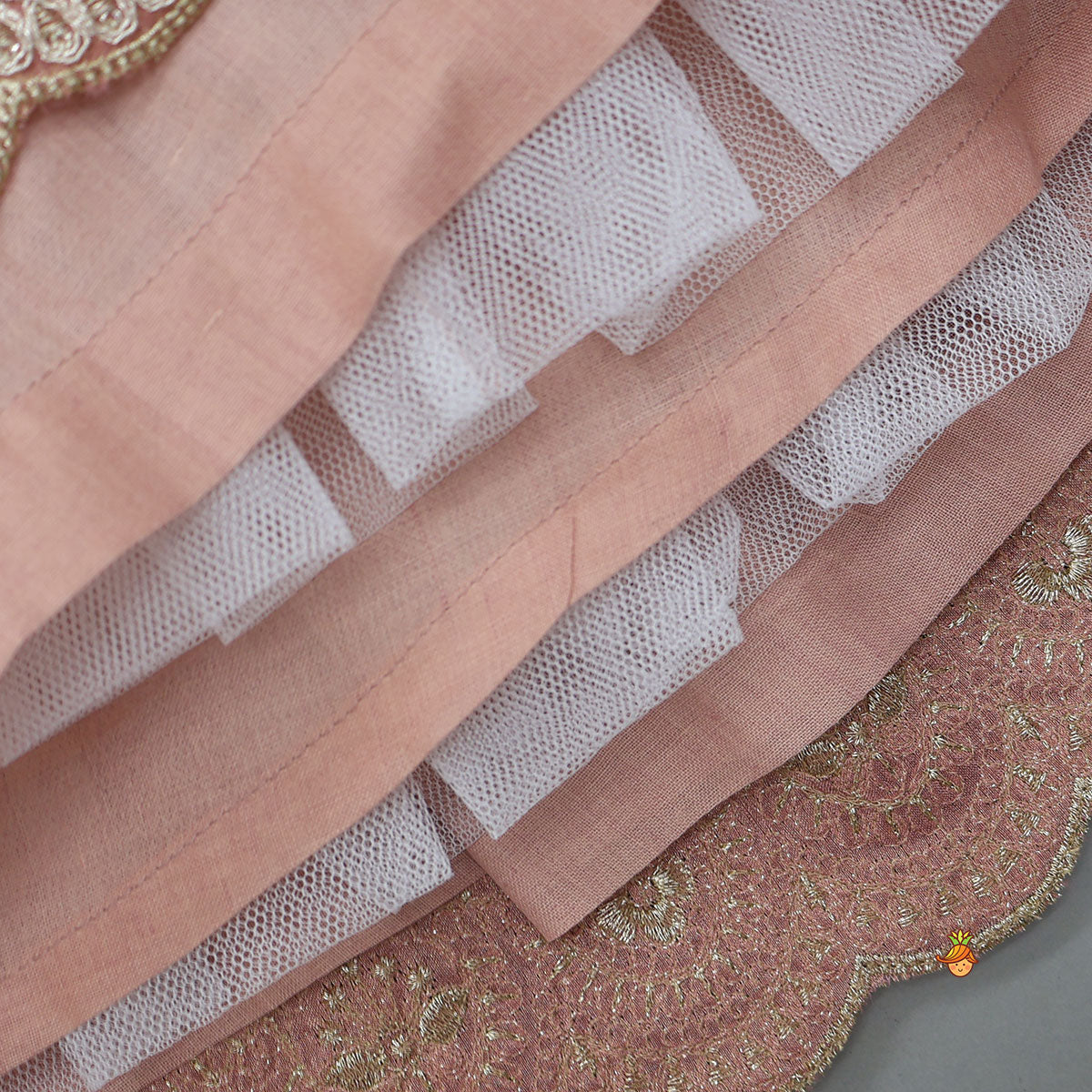 Blazer-Style Top And Scalloped Hem Lehenga