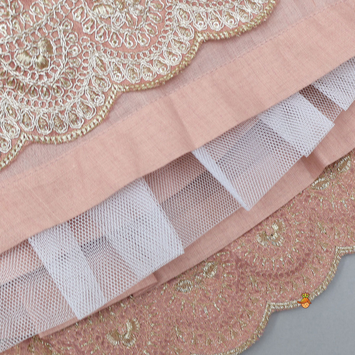 Blazer-Style Top And Scalloped Hem Lehenga